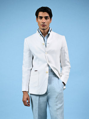The Quorum Shacket - Chalk White