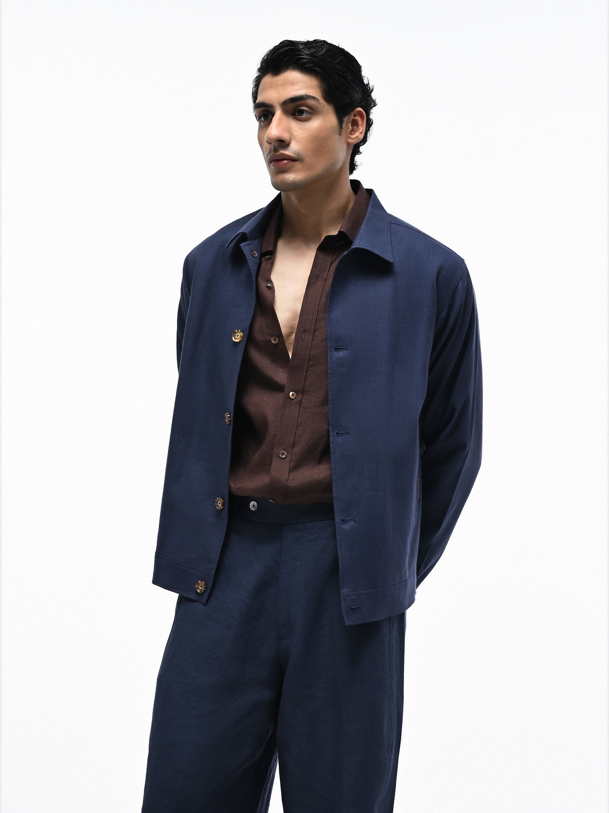 The Rover Shacket - Adriatic Blue