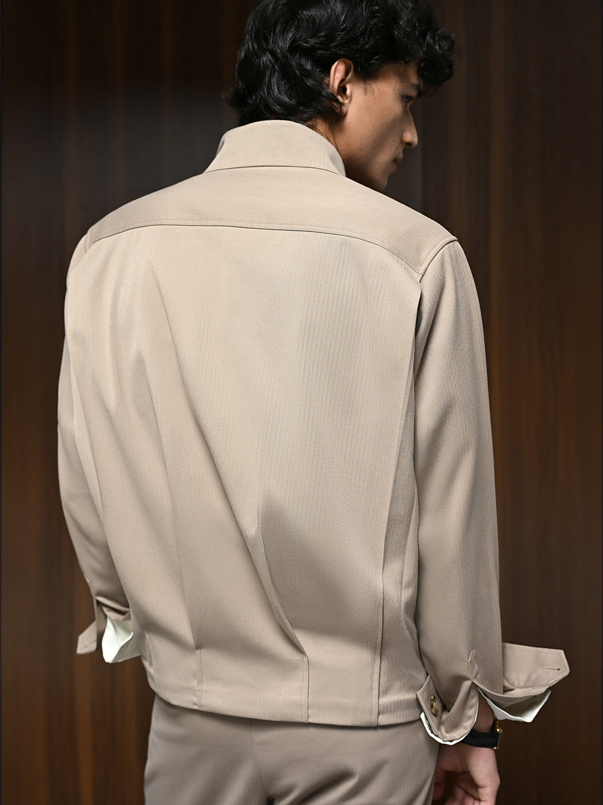 The Harrington Jacket - Fossil Beige
