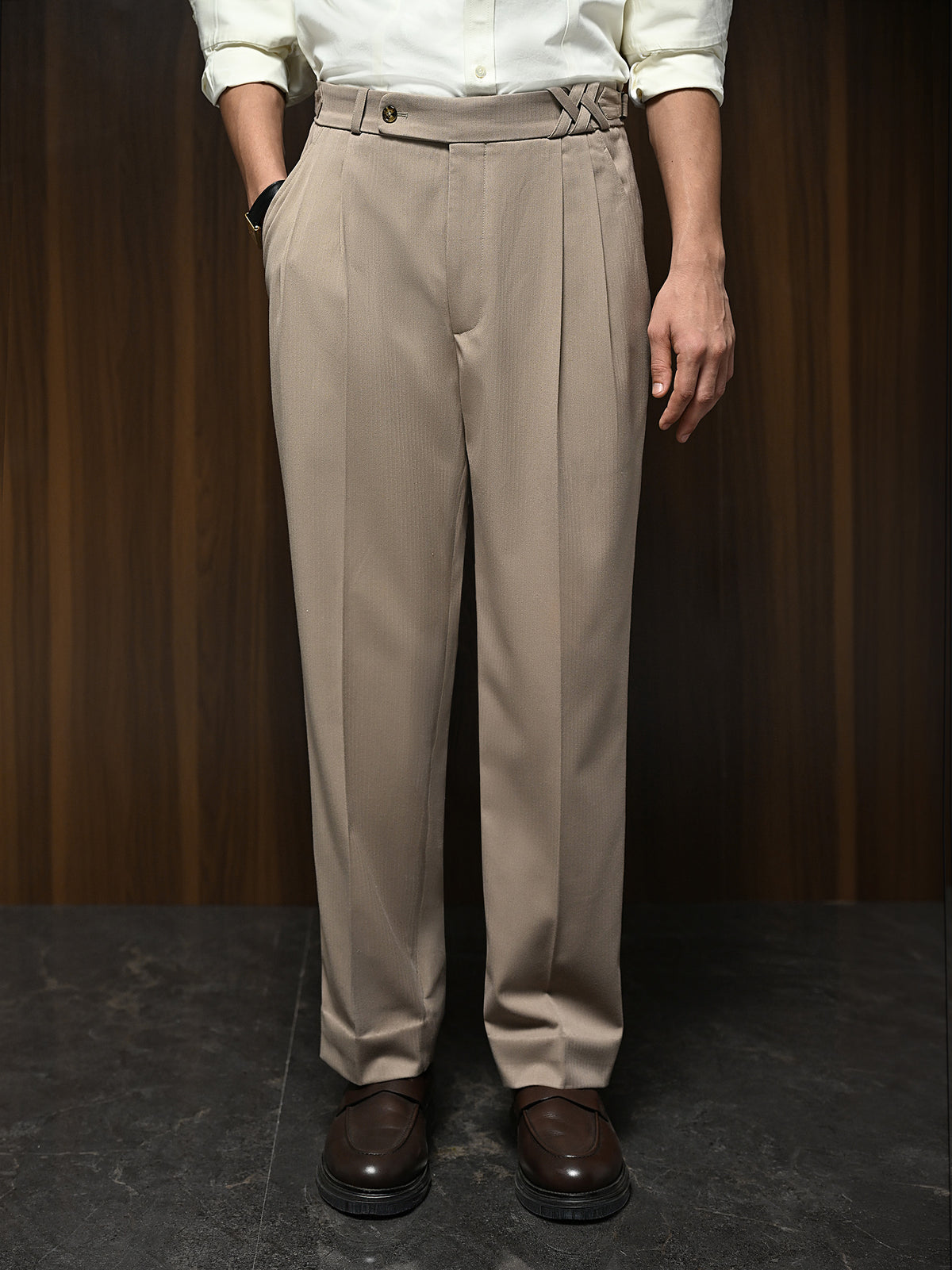 The Covenant Trouser - Fossil Beige