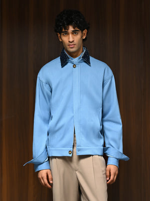 The Attaché Jacket - Stone Blue