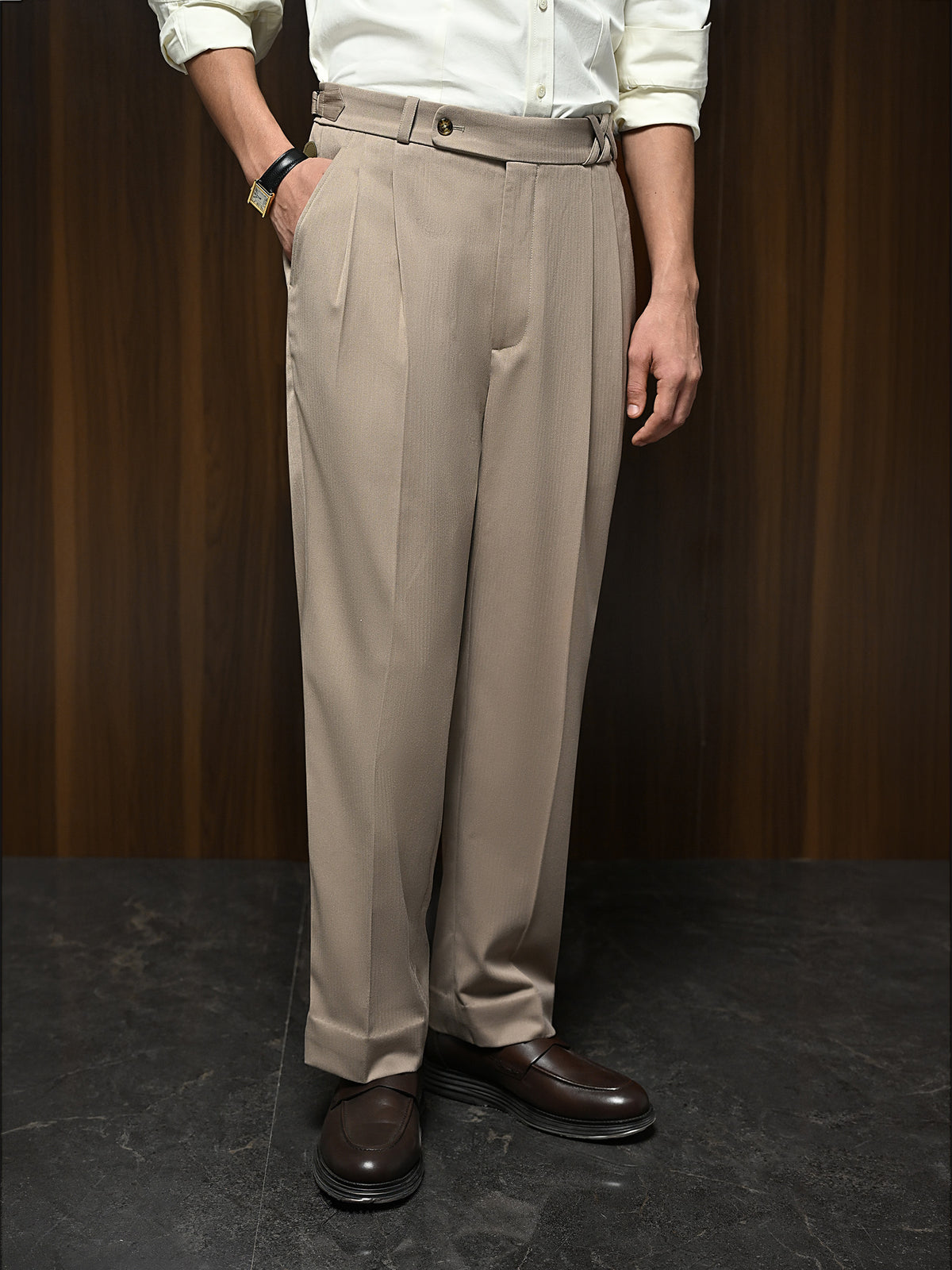 The Covenant Trouser - Fossil Beige