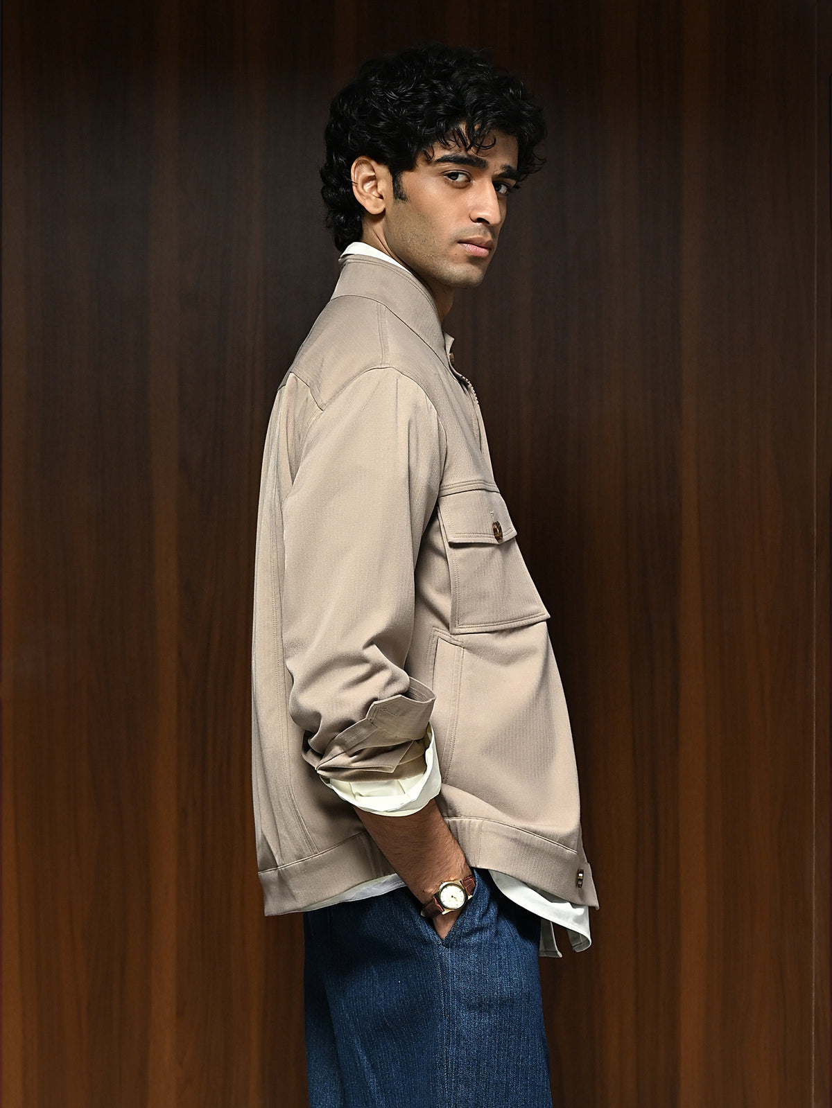 The Warden Jacket - Fossil Beige