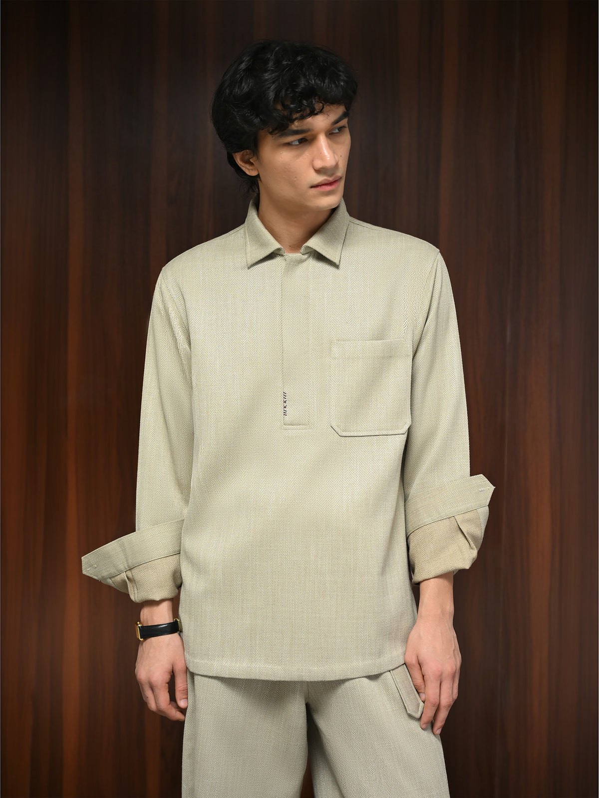 The Basis Shirt - Oat Beige