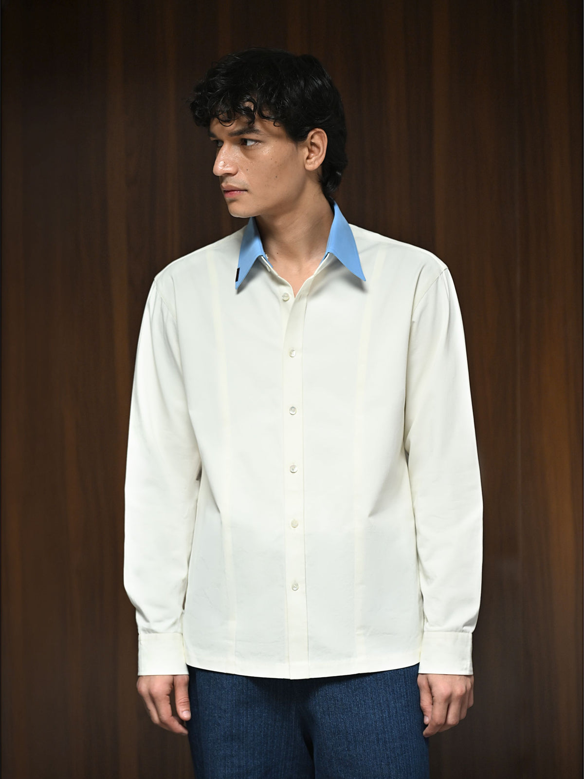 The Envoy Shirt - Dual Tone Chalk Ivory