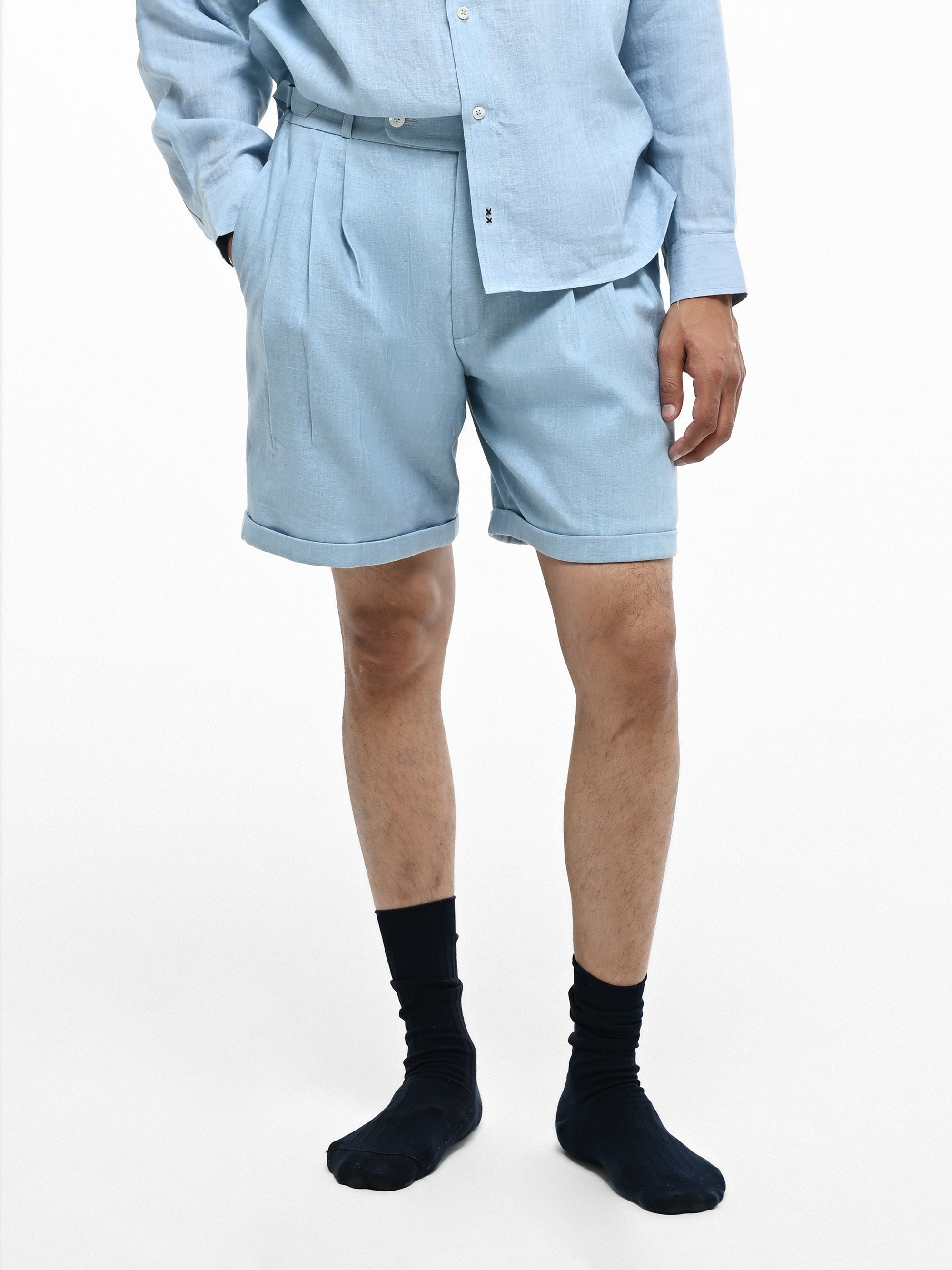 The Haven Shorts - Slate Blue