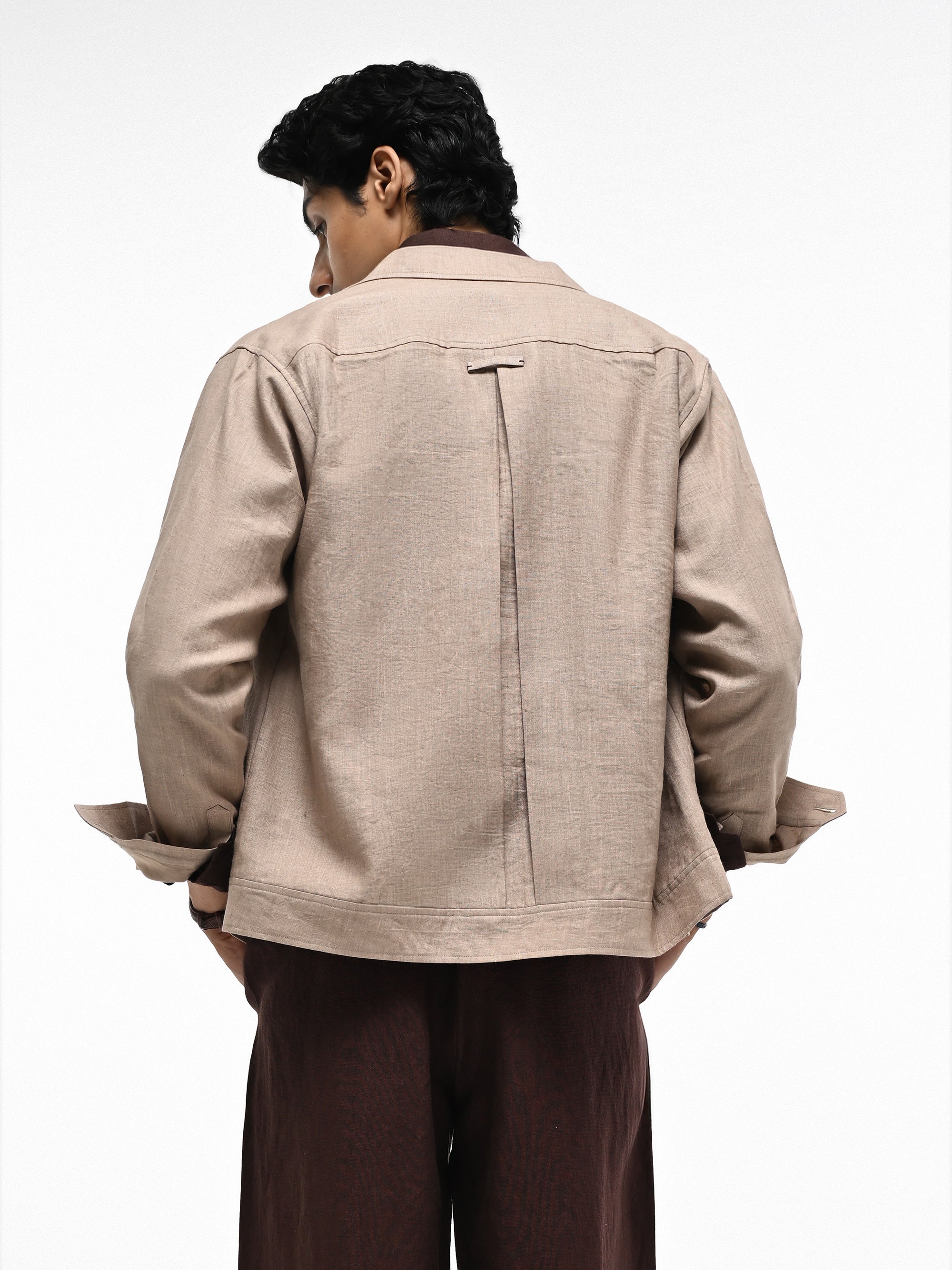 The Rover Shacket - Parchment Beige