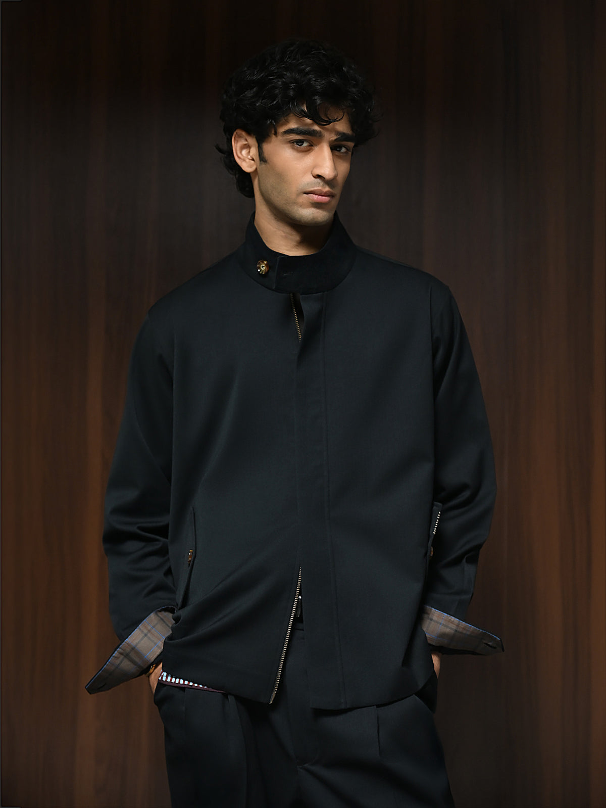 The Harrington Jacket - Midnight Black