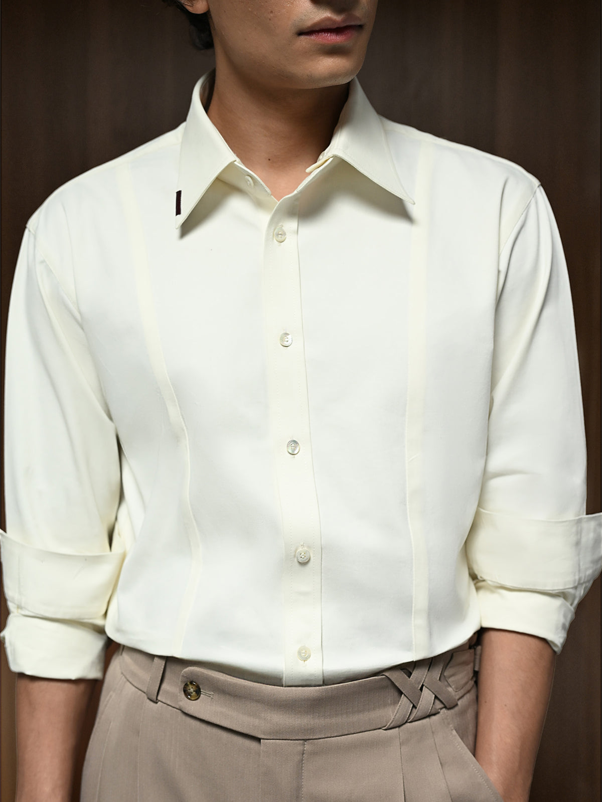 The Envoy Shirt - Tonal Chalk Ivory