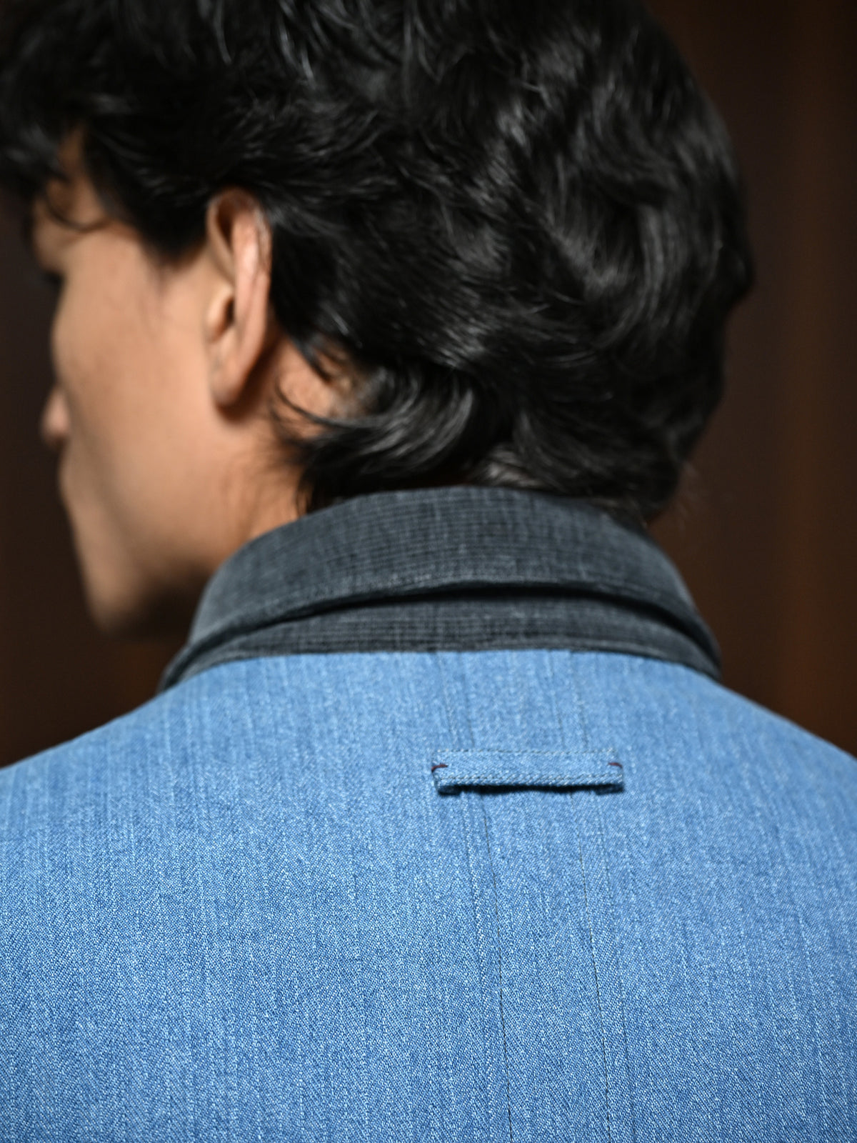 The Dossier Shacket - Denim Blue