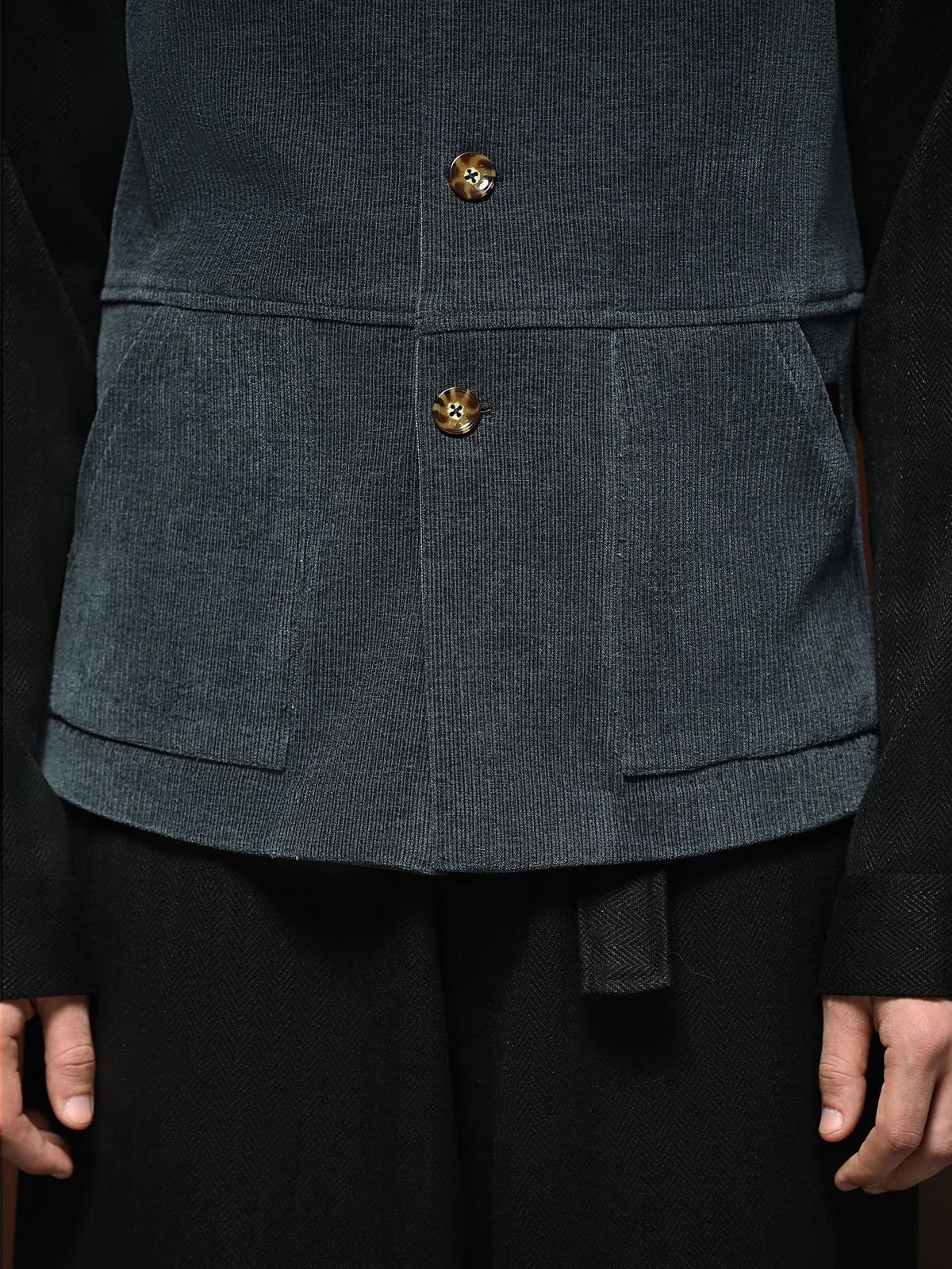 The Parish Gilet - Steel Blue