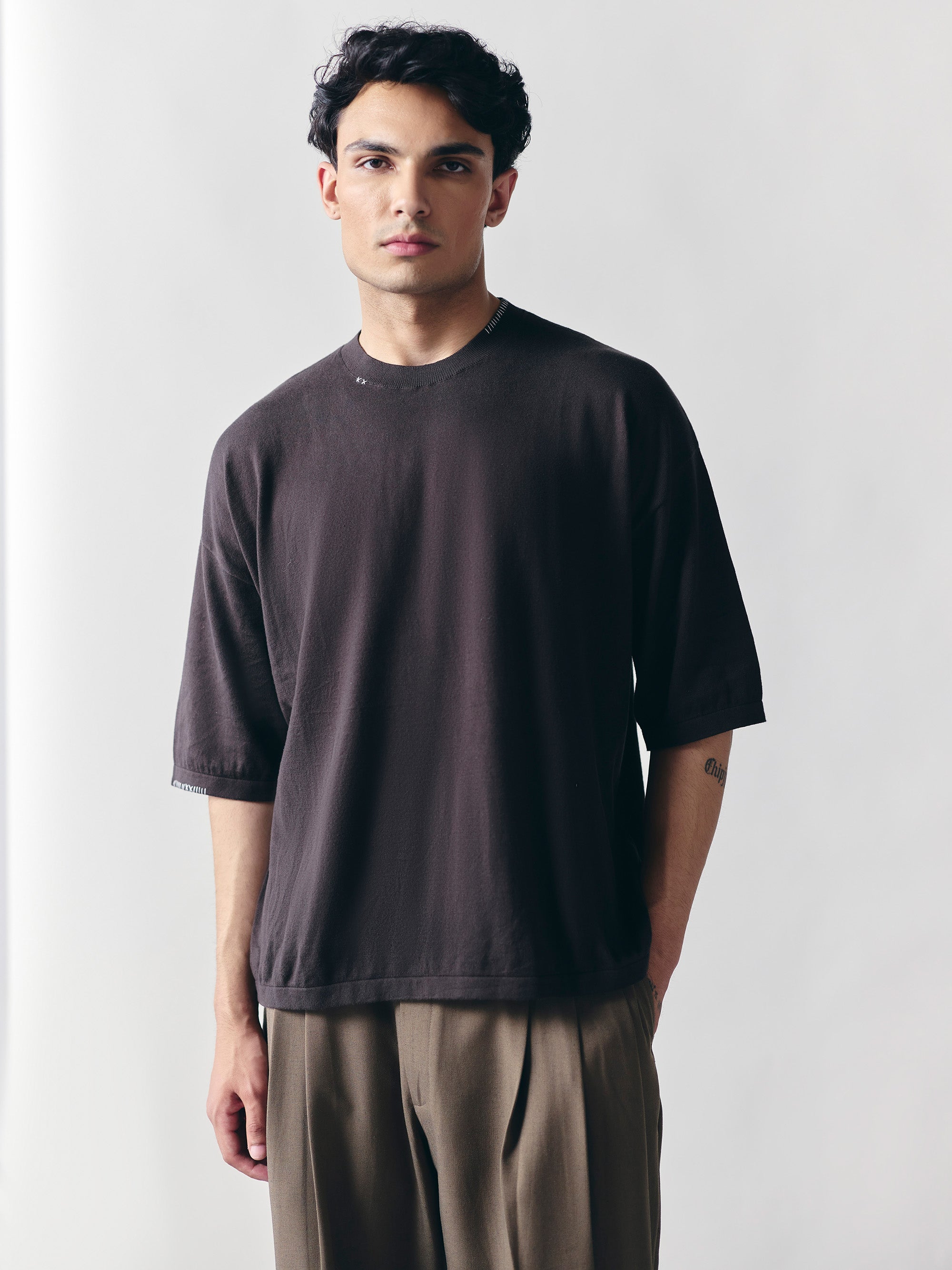 The Box Knit - Brown