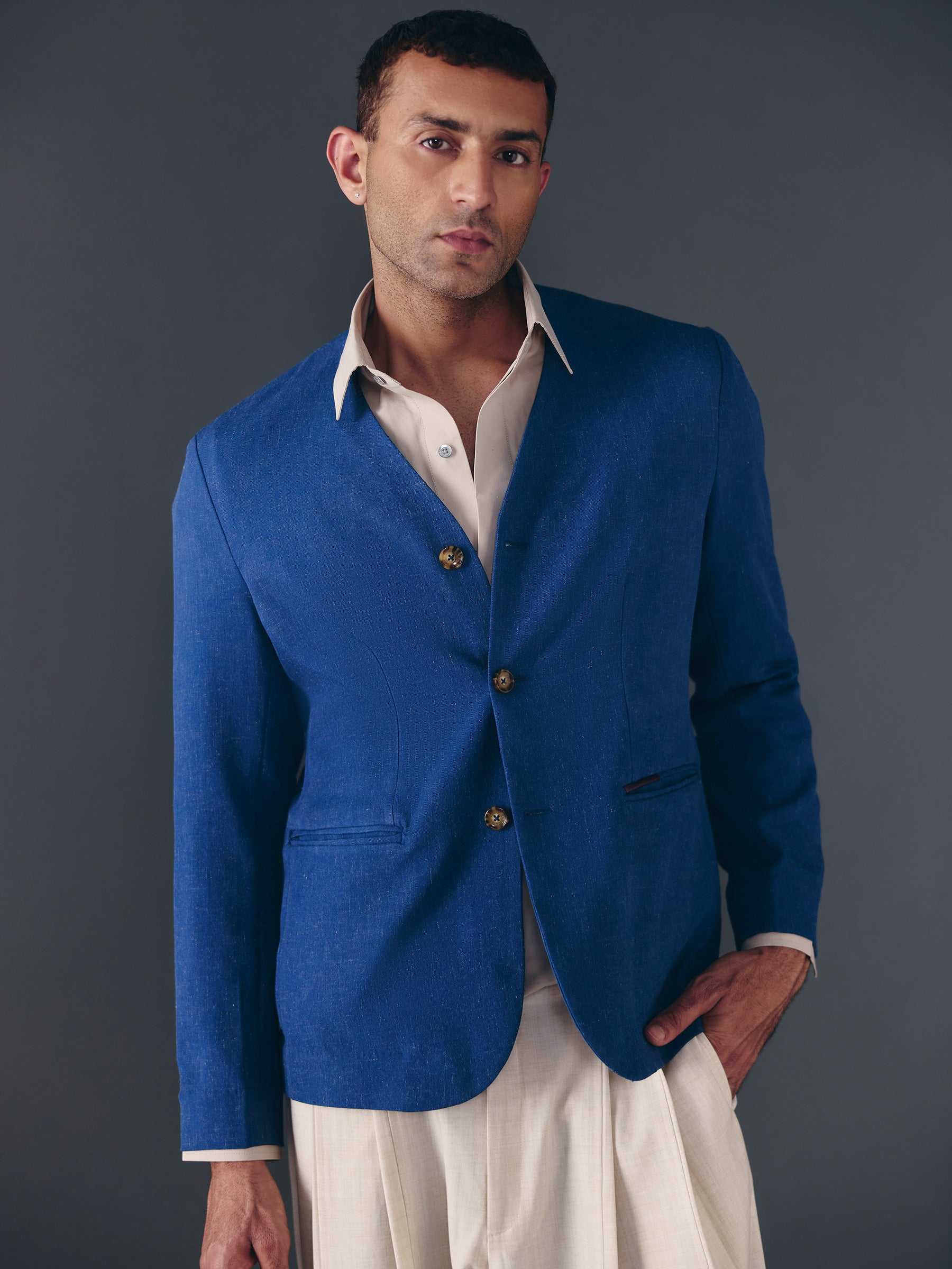 The Cadence Shacket - Blue