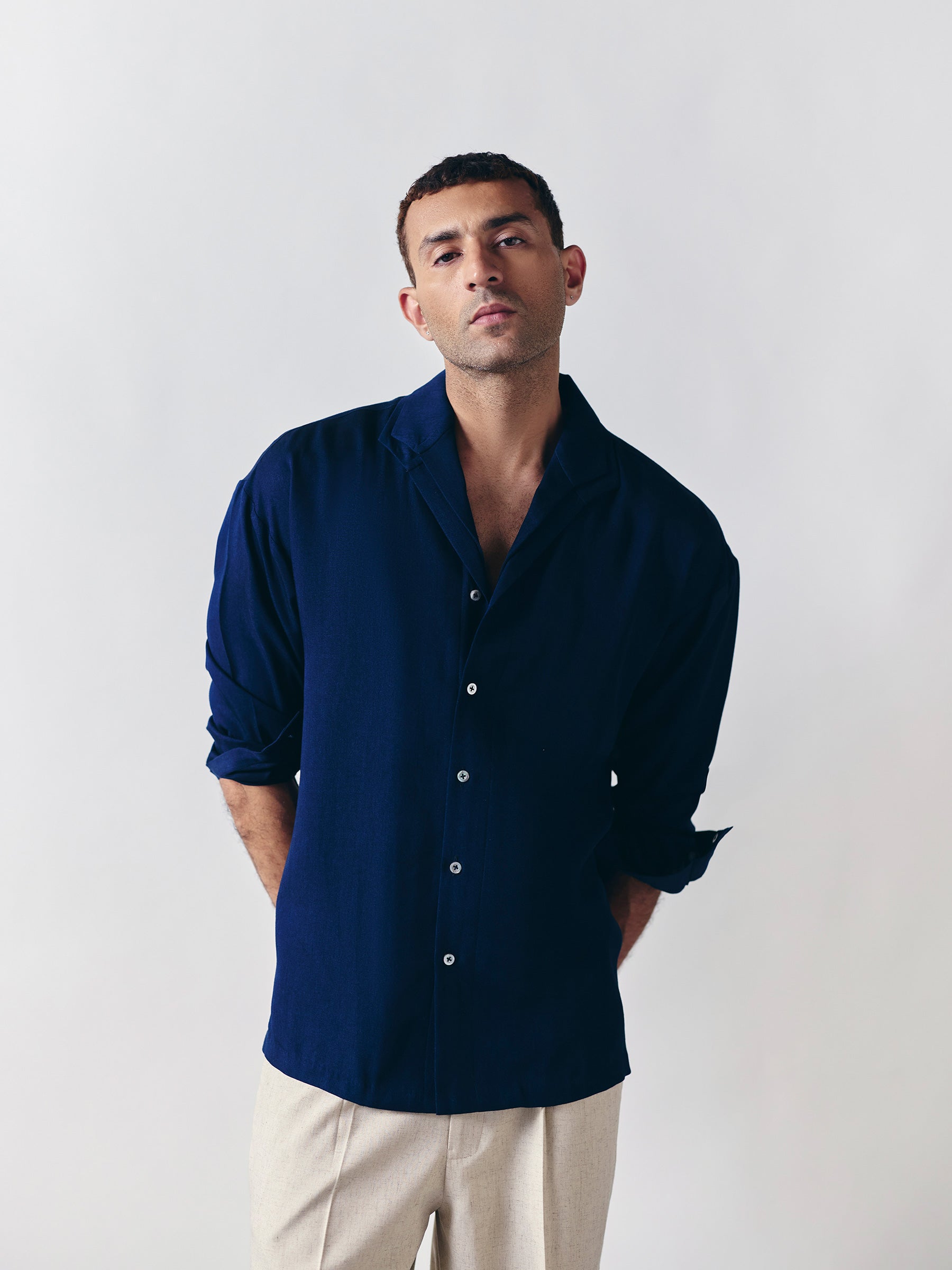 The Echo Shirt - Tonal Navy