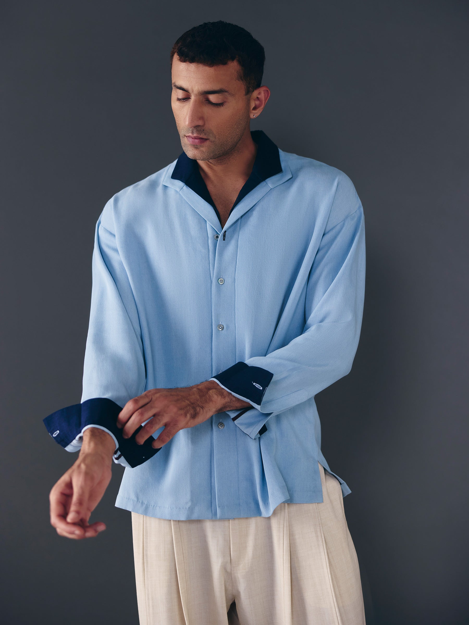 The Echo Shirt - Dual Tone Light Blue