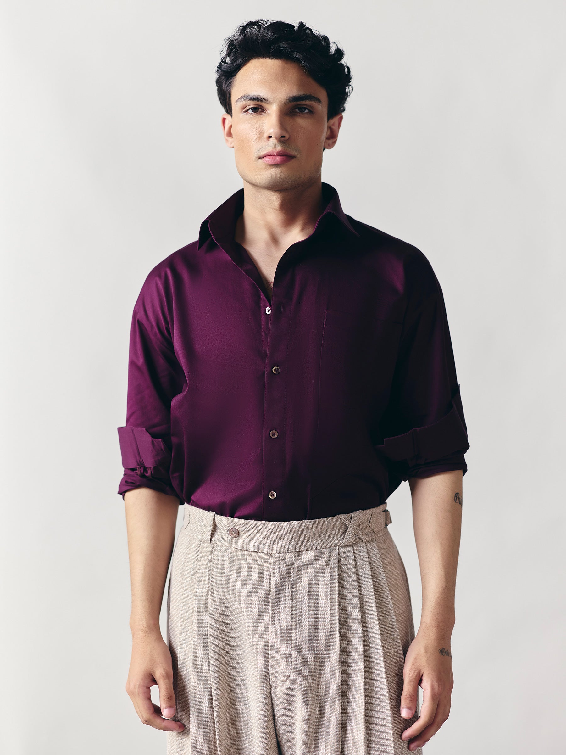 The X Shirt - Prune