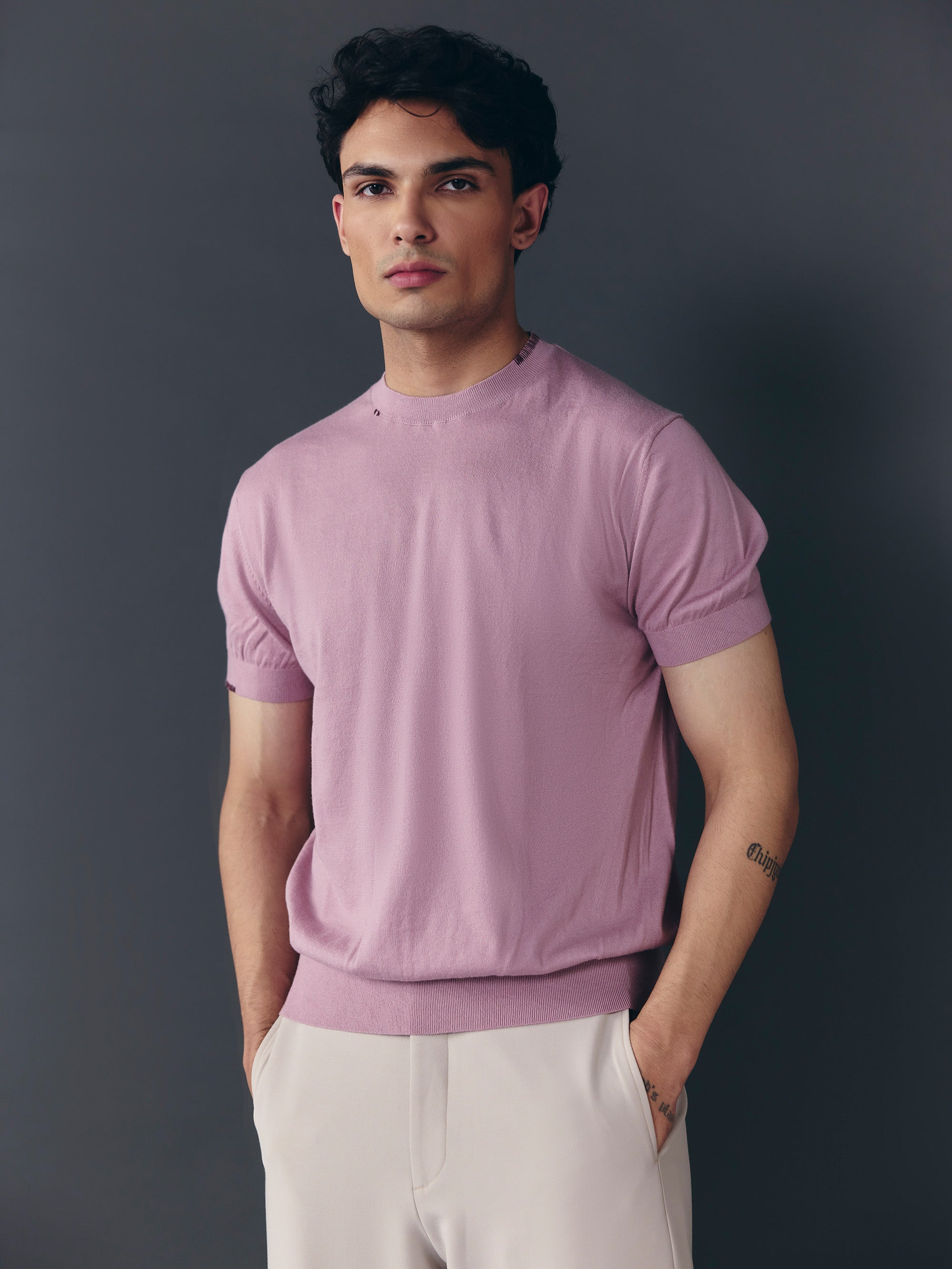 The Foundation Knit - Salmon