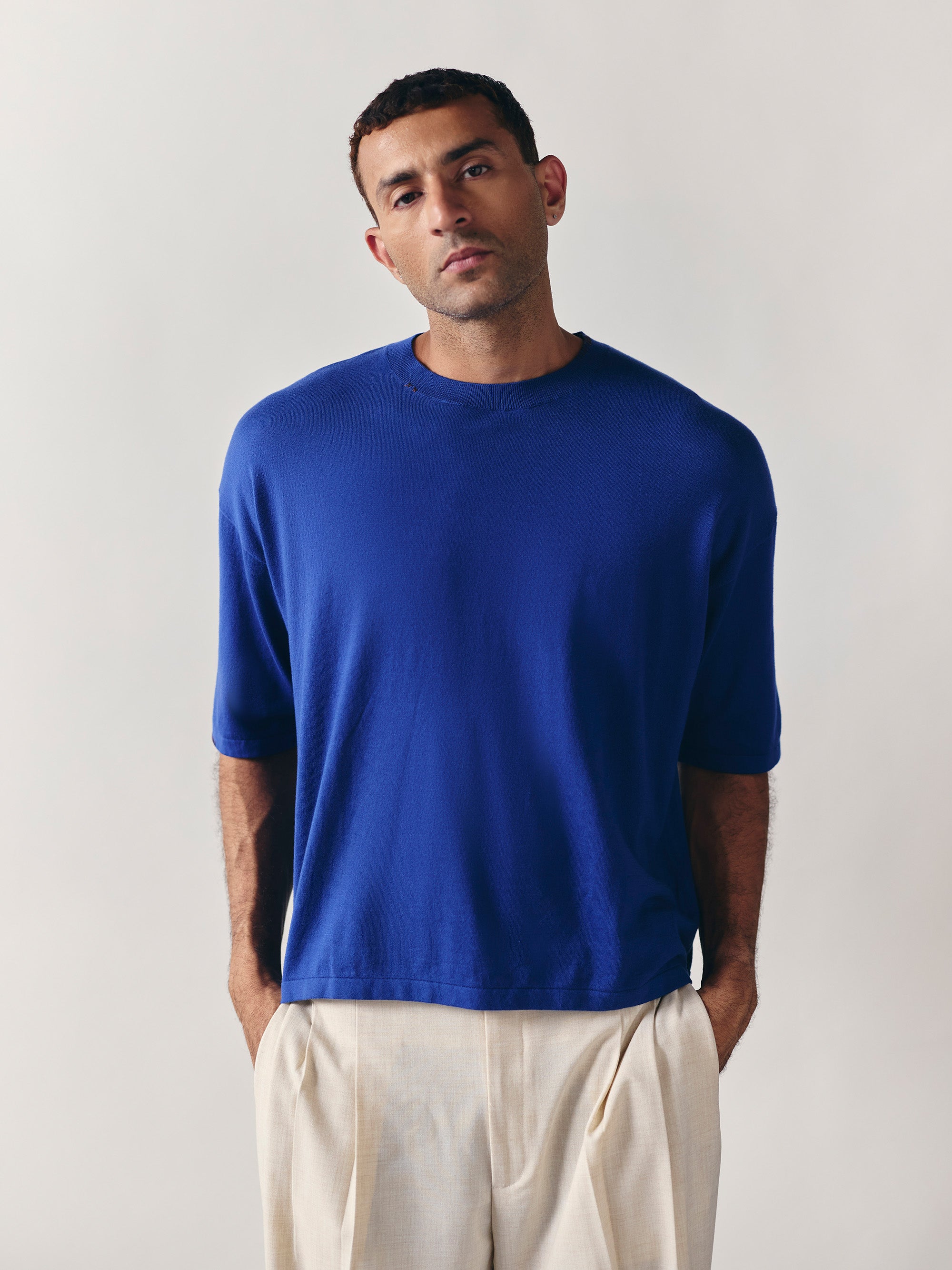 The Box Knit - Blue
