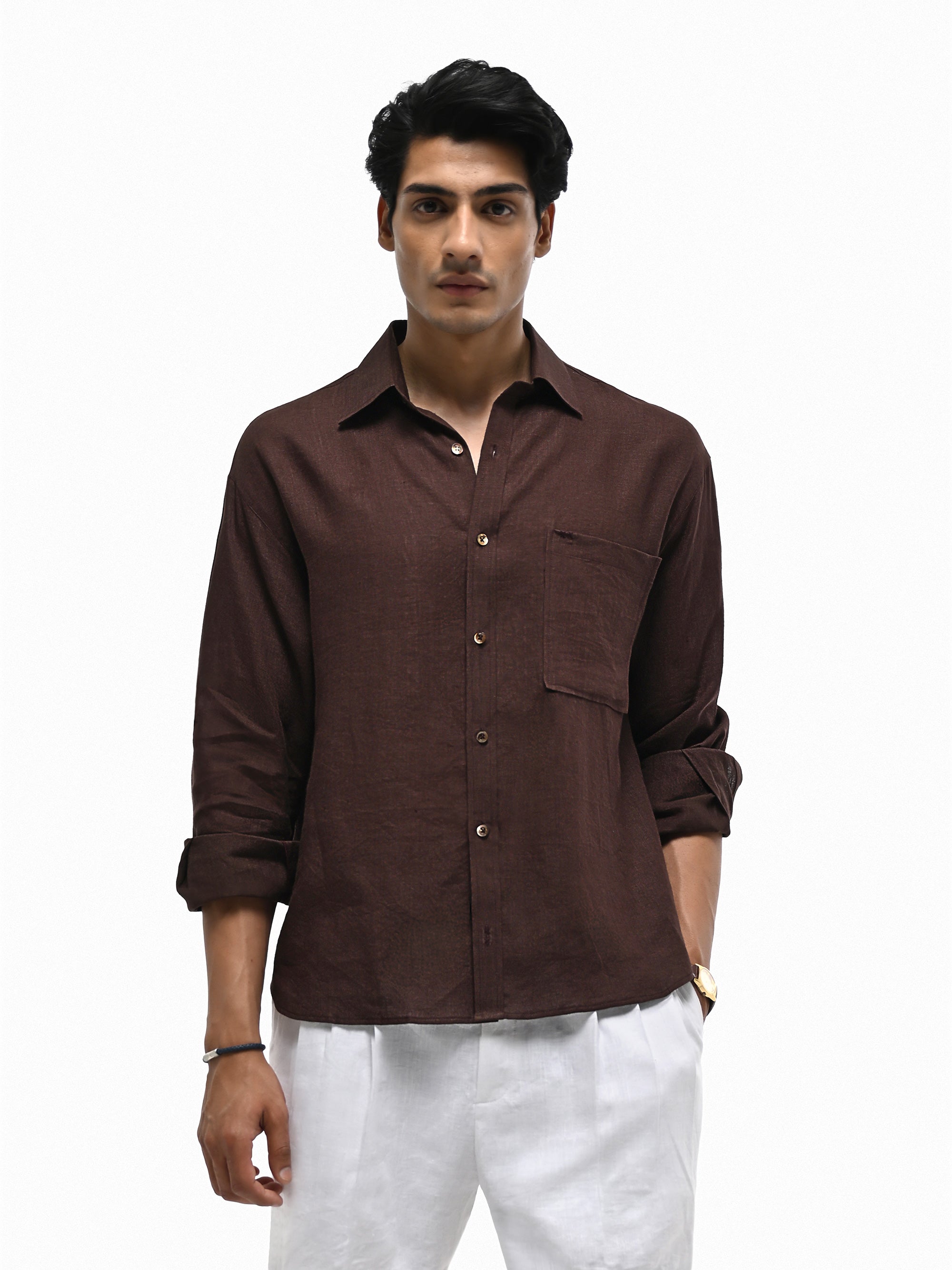 The Reverie Shirt - Tobacco Brown