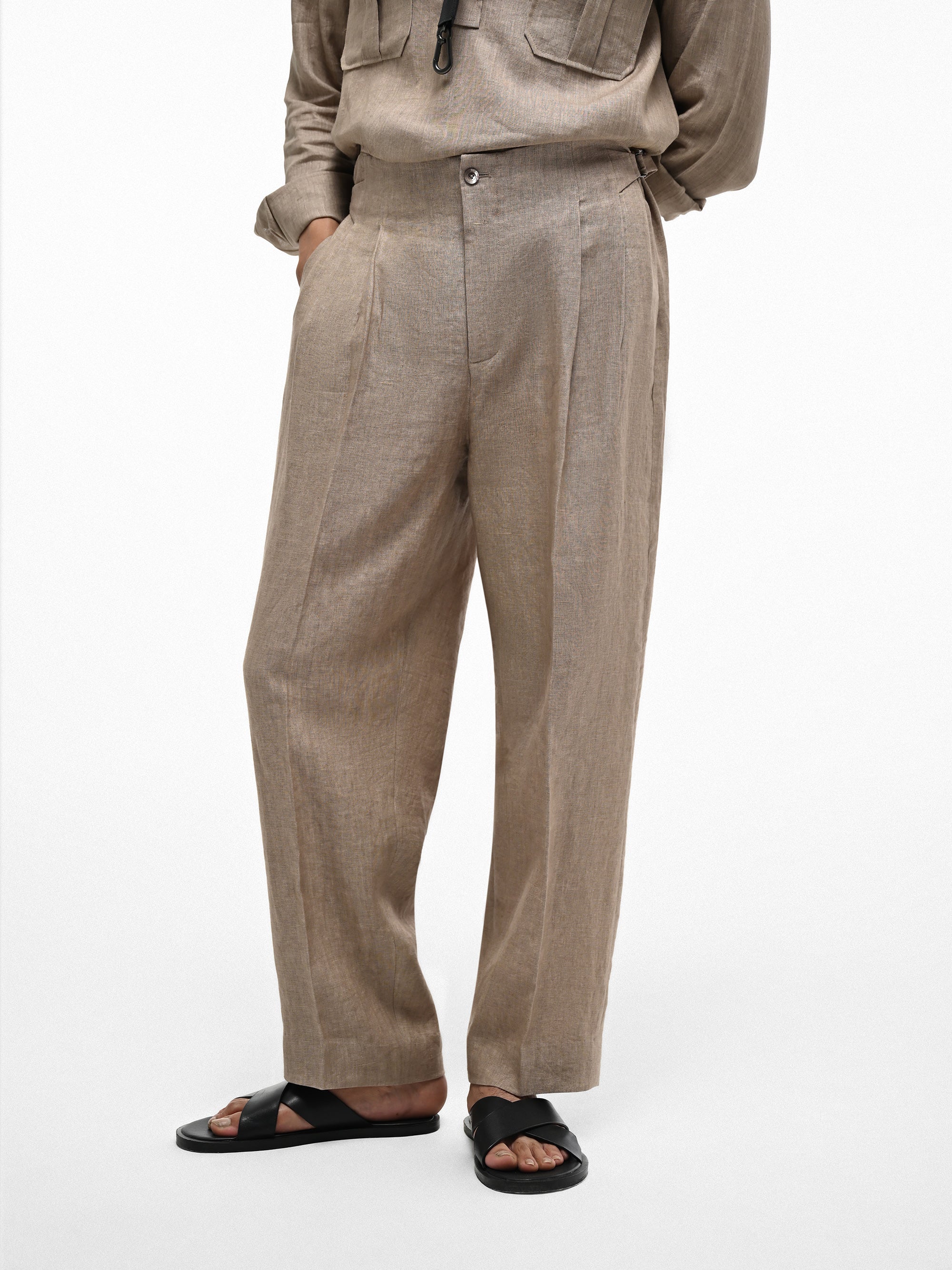 The Saunter Trouser - Parchment Beige