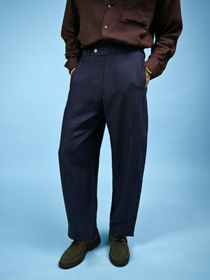 The Tarry Trouser - Adriatic Blue