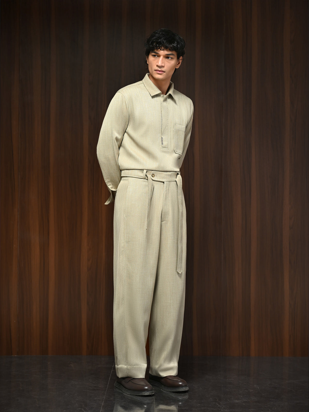 The Basis Shirt - Oat Beige