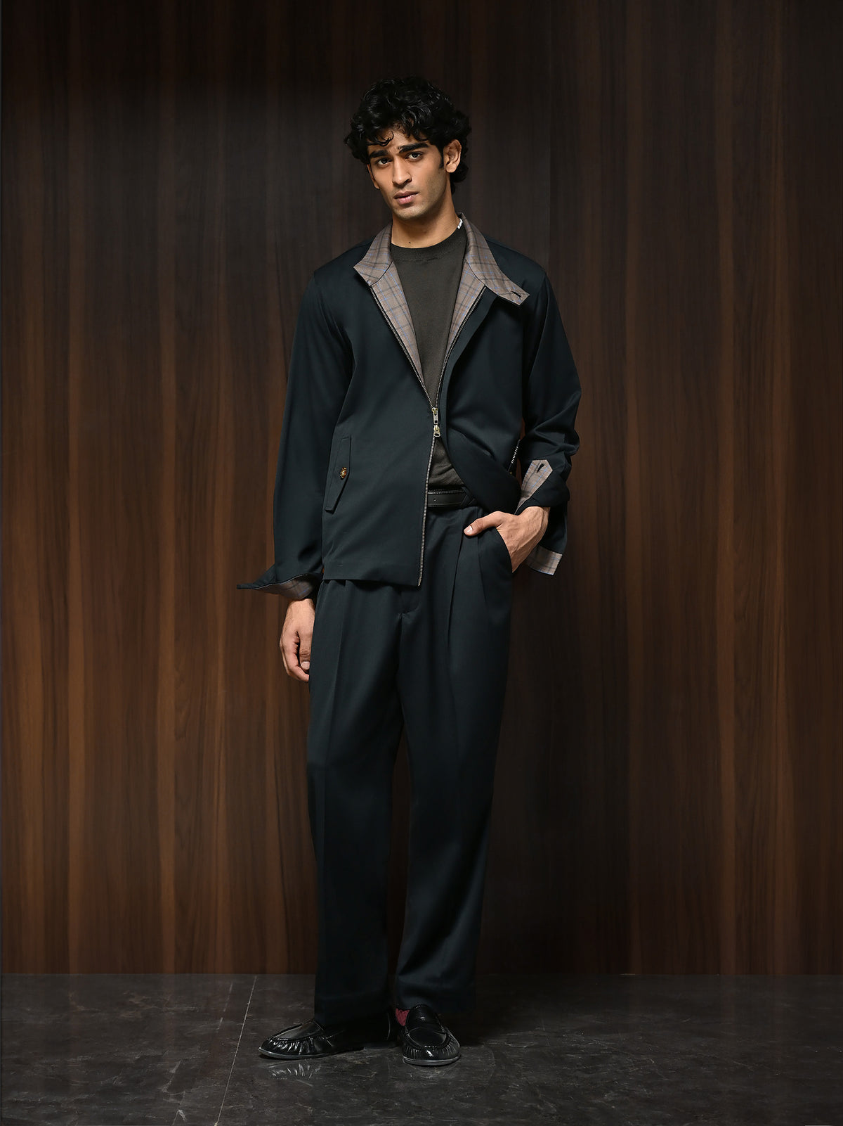 The Harrington Jacket - Midnight Black