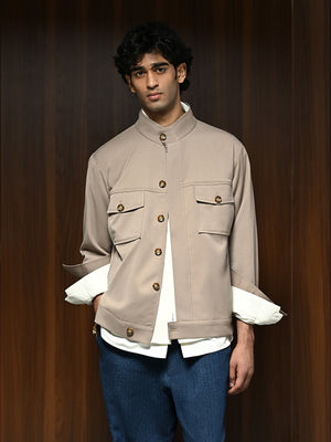 The Warden Jacket - Fossil Beige
