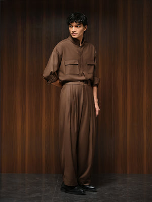 The Portfolio Trouser - Walnut Brown