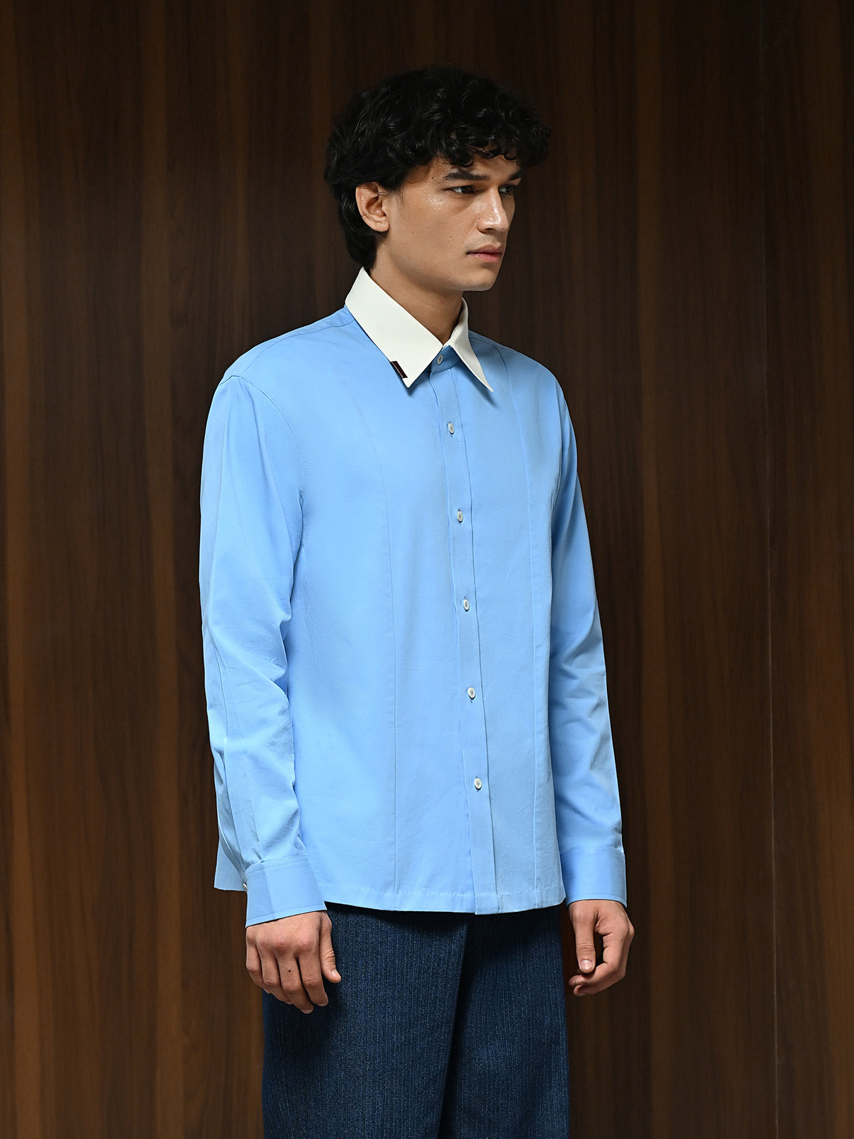 The Envoy Shirt - Dual Tone Oxford Blue