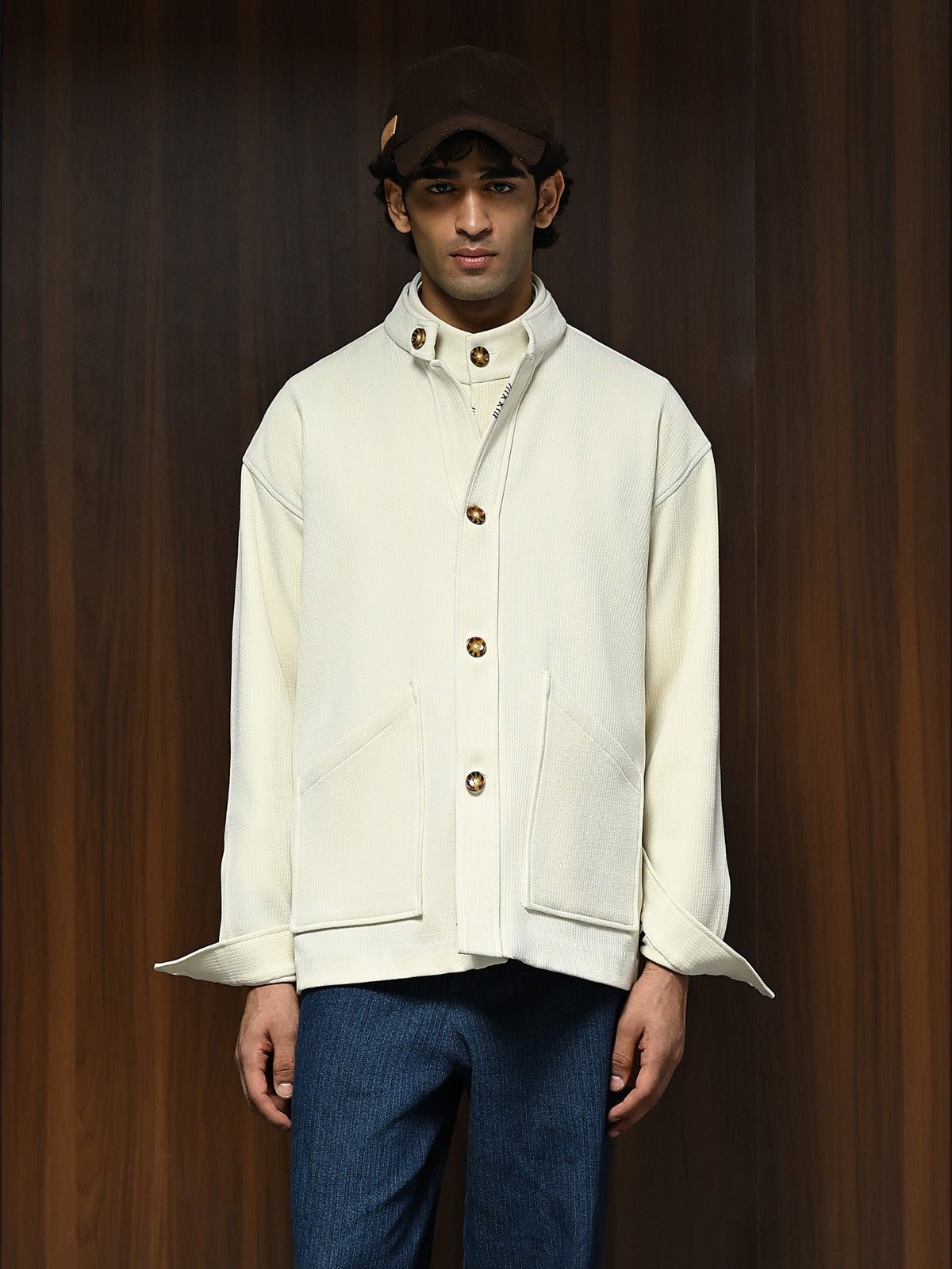 The Charter Shacket - Shell Ivory