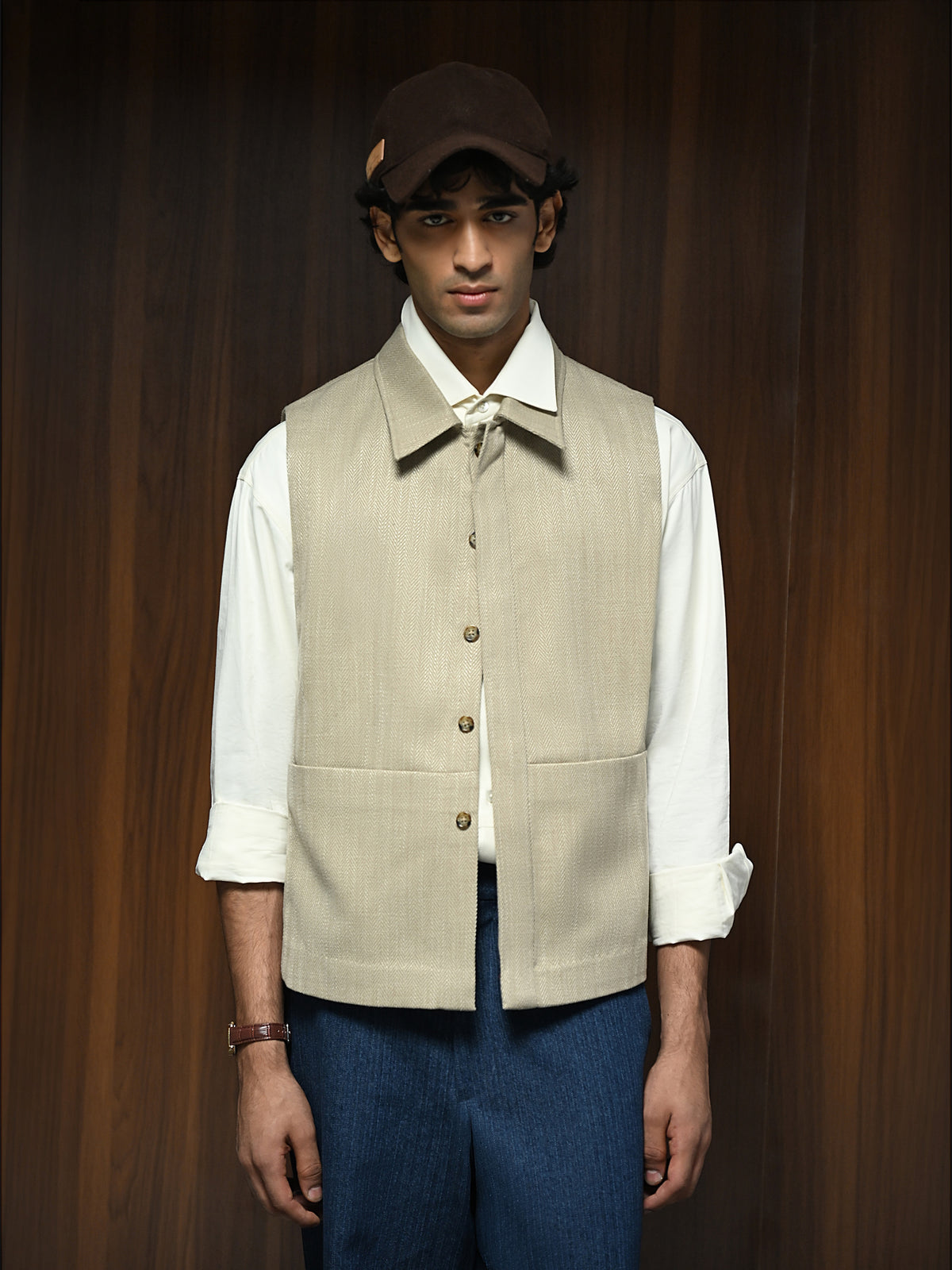 The Annex Gilet - Oat Beige
