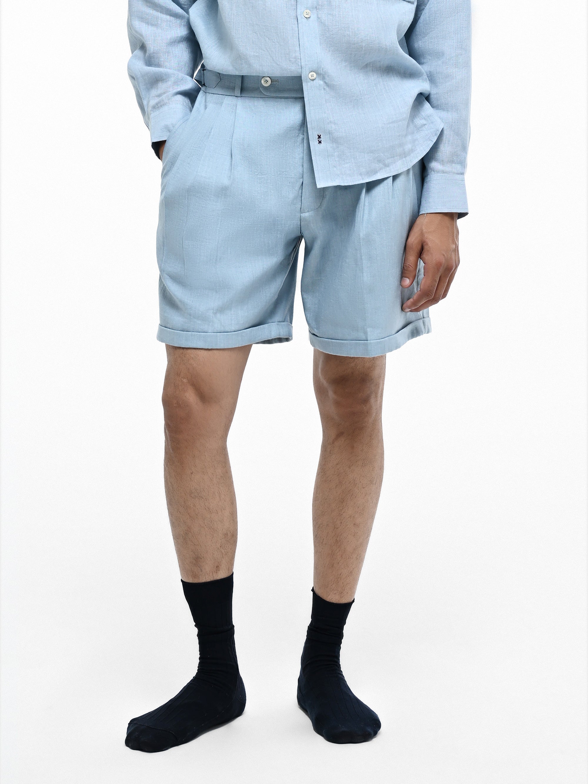 The Haven Shorts - Slate Blue