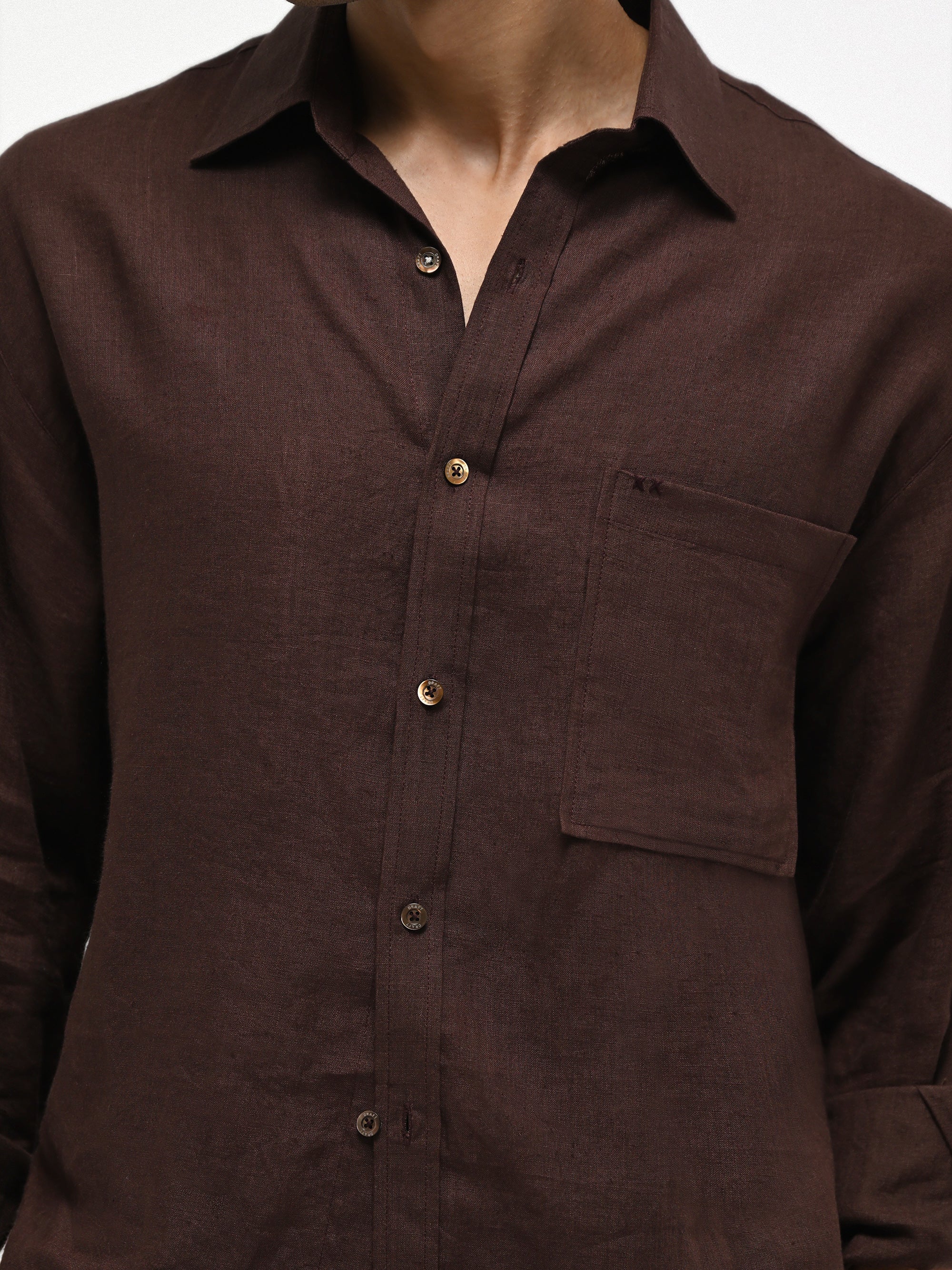 The Reverie Shirt - Tobacco Brown