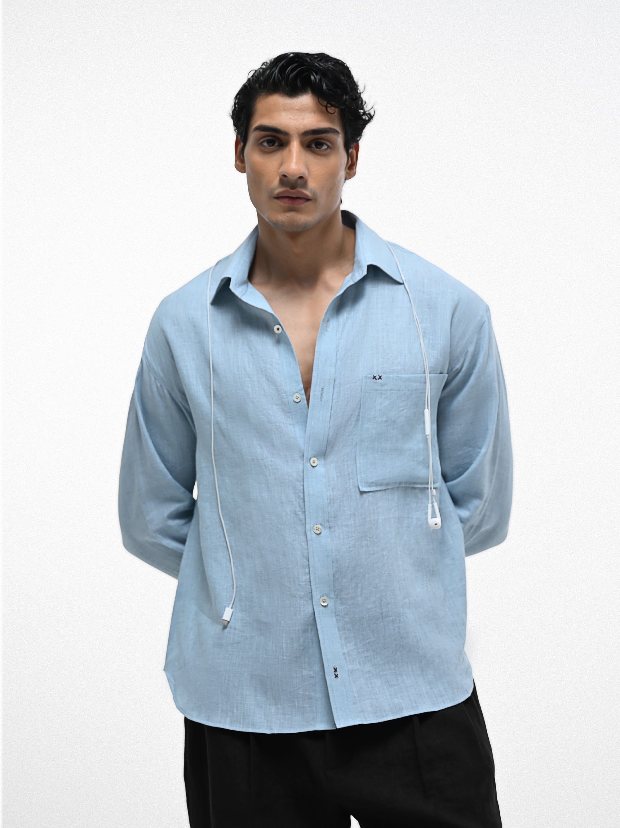 The Reverie Shirt - Slate Blue