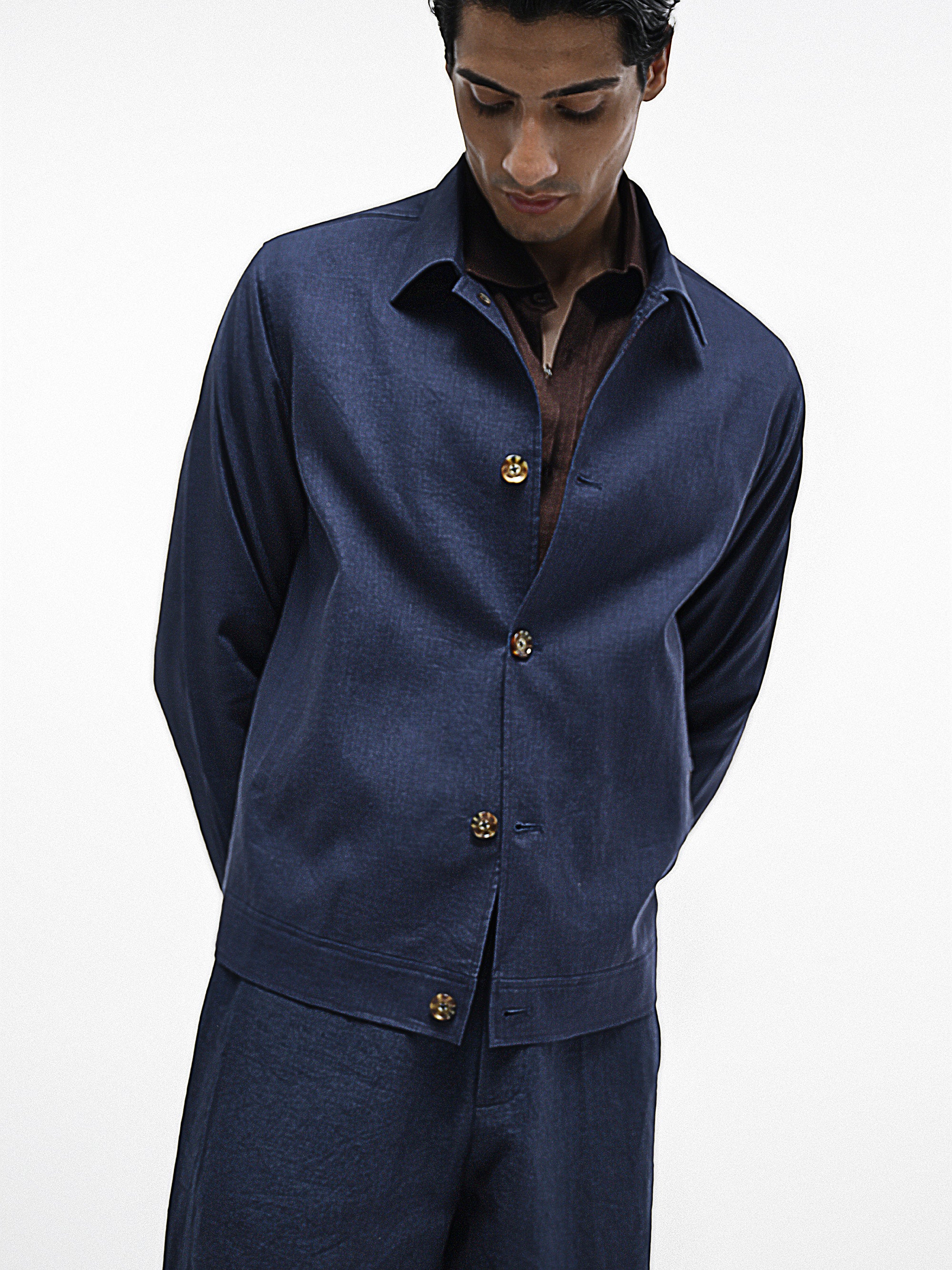The Rover Shacket - Adriatic Blue