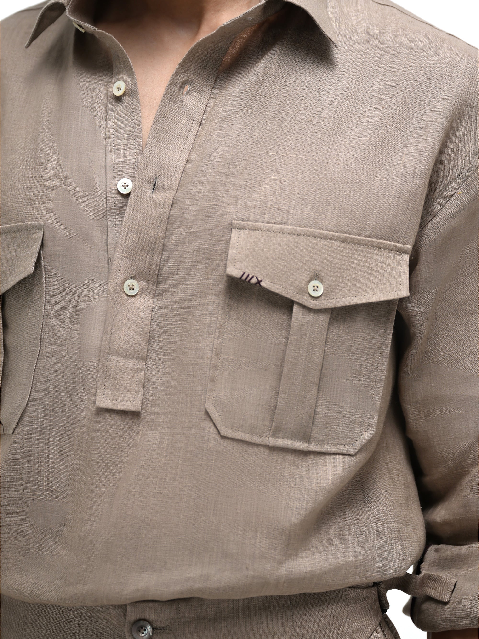 The Scout Shirt - Parchment Beige