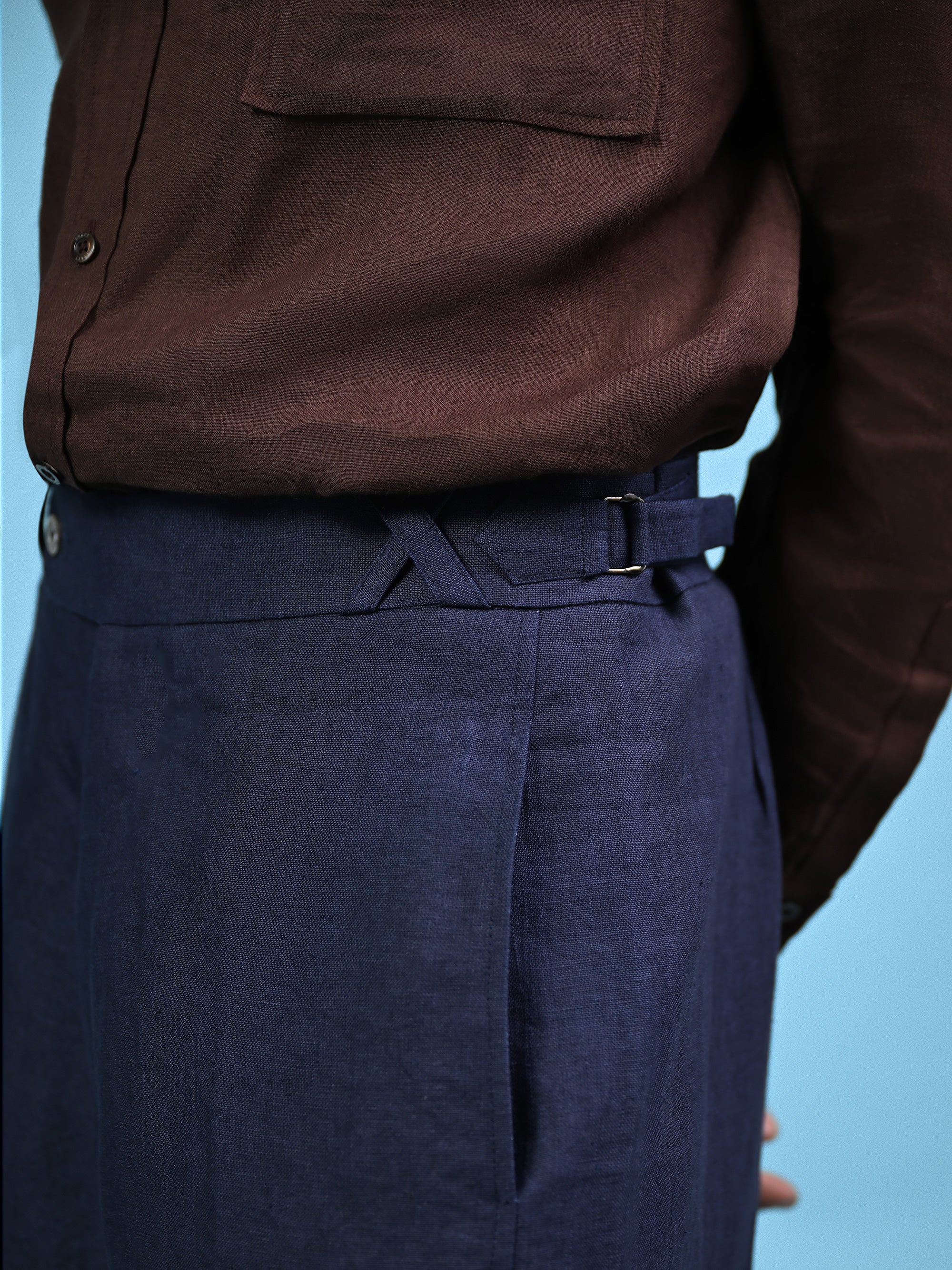 The Tarry Trouser - Adriatic Blue