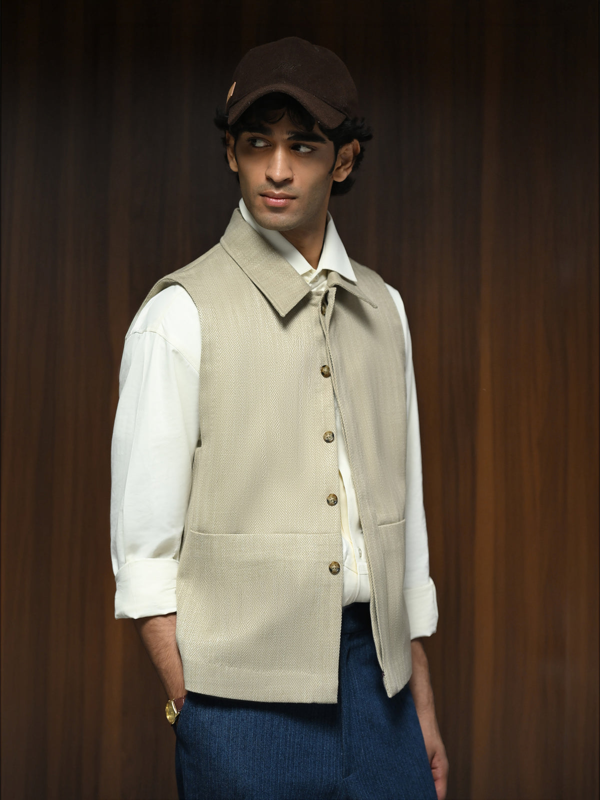 The Annex Gilet - Oat Beige