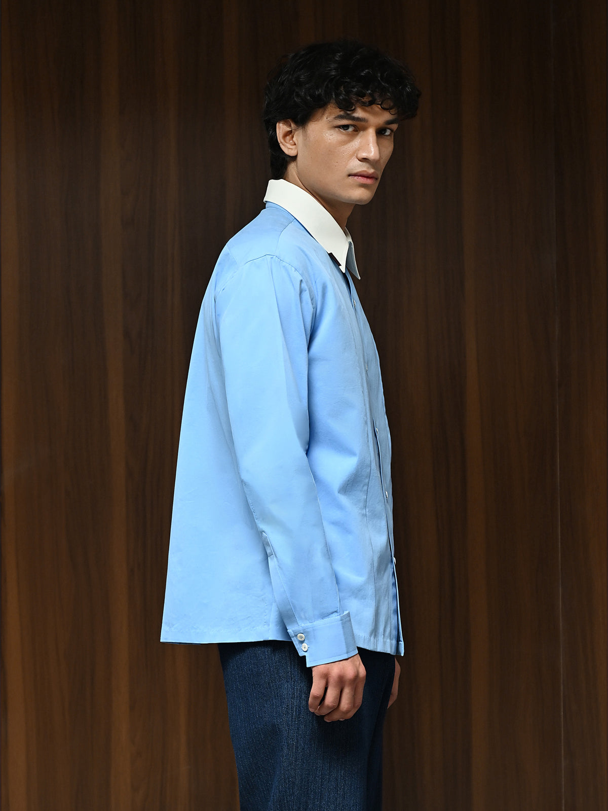 The Envoy Shirt - Dual Tone Oxford Blue