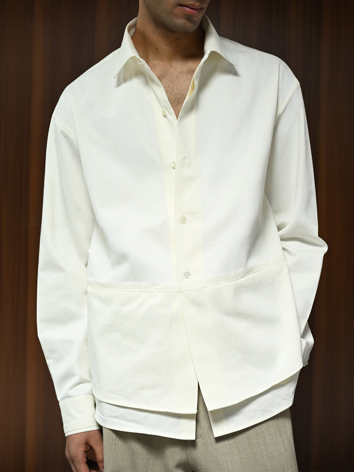 The Surplus Shirt - Chalk Ivory