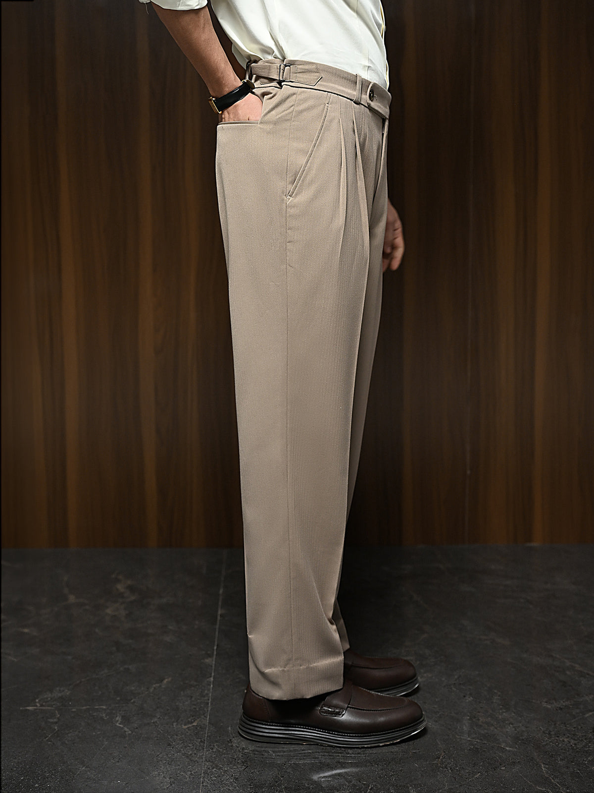 The Covenant Trouser - Fossil Beige