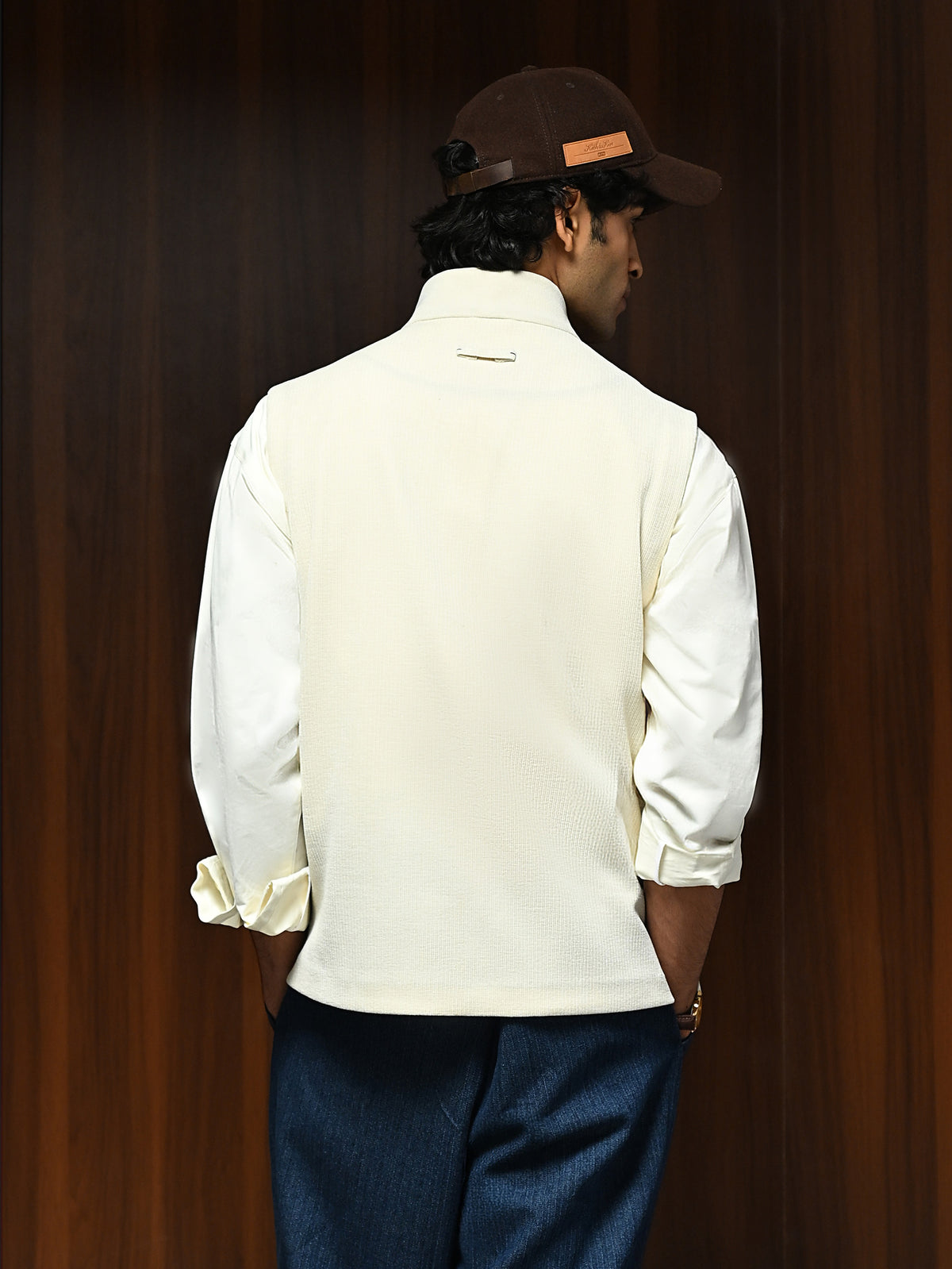 The Parish Gilet - Shell Ivory