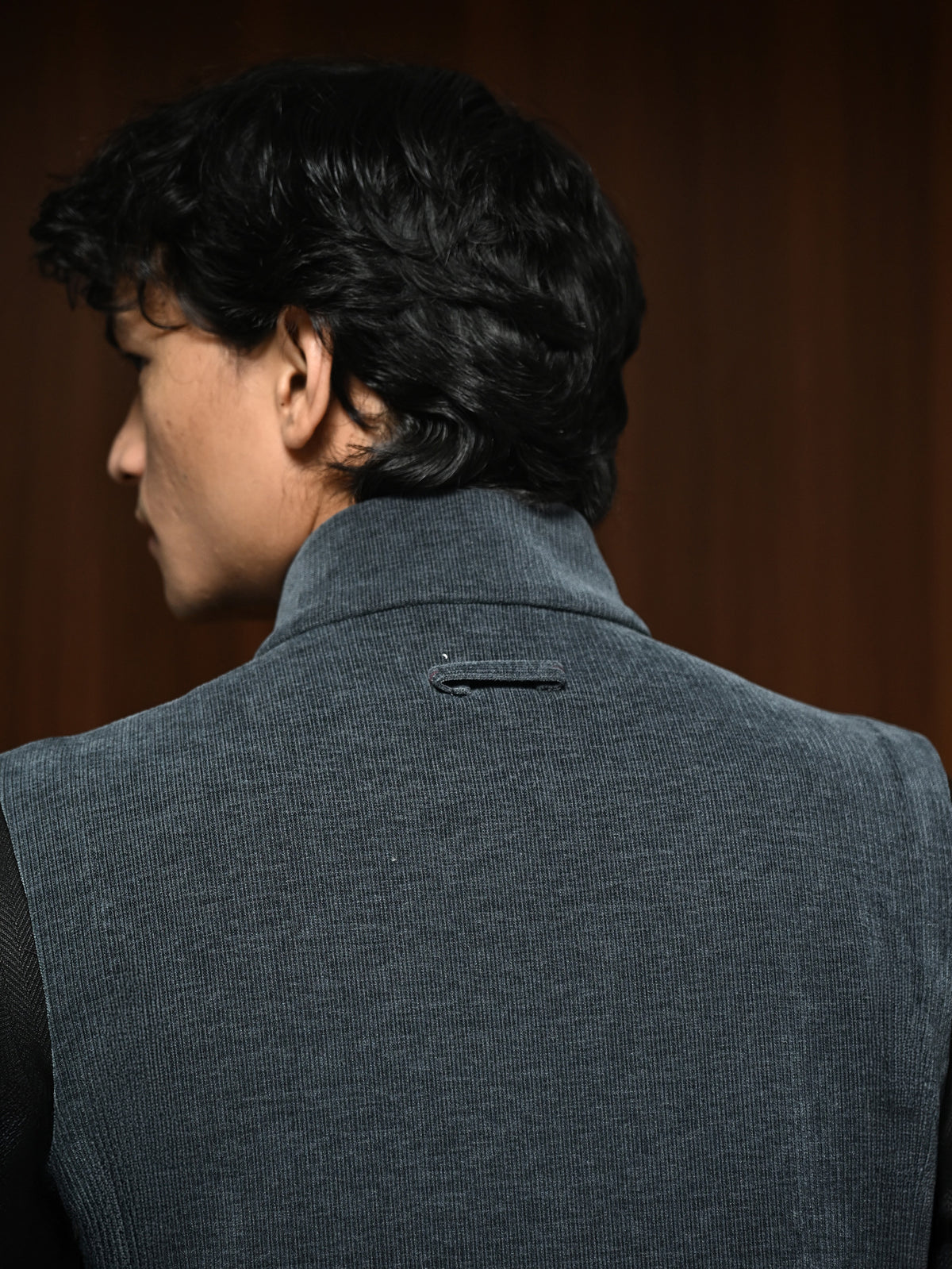 The Parish Gilet - Steel Blue