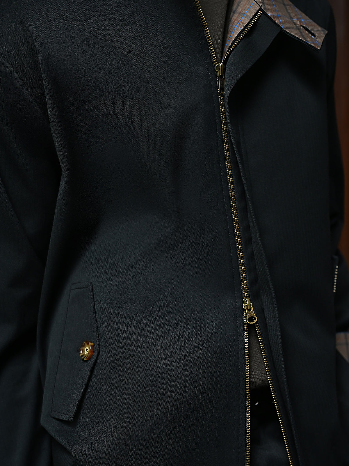 The Harrington Jacket - Midnight Black