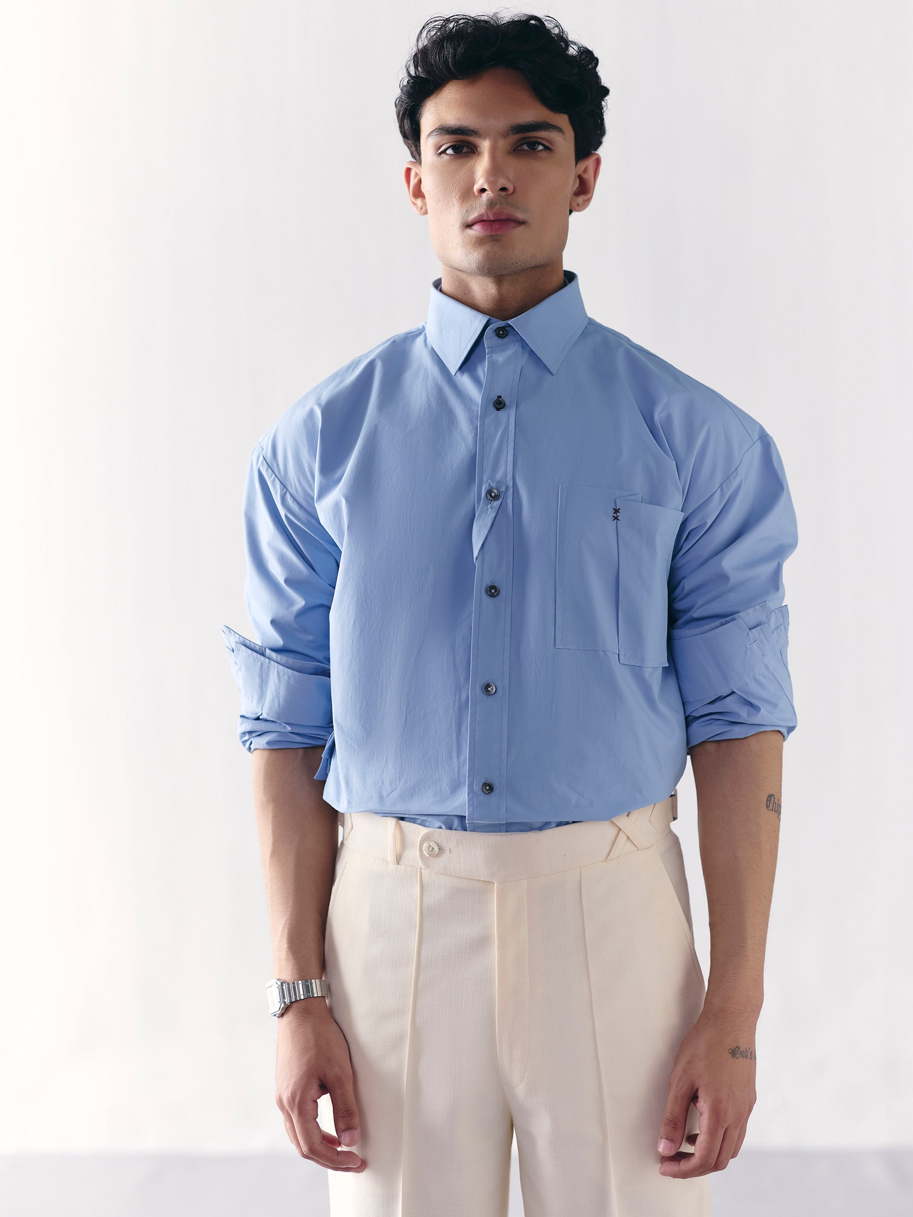 The Trace Shirt - Blue