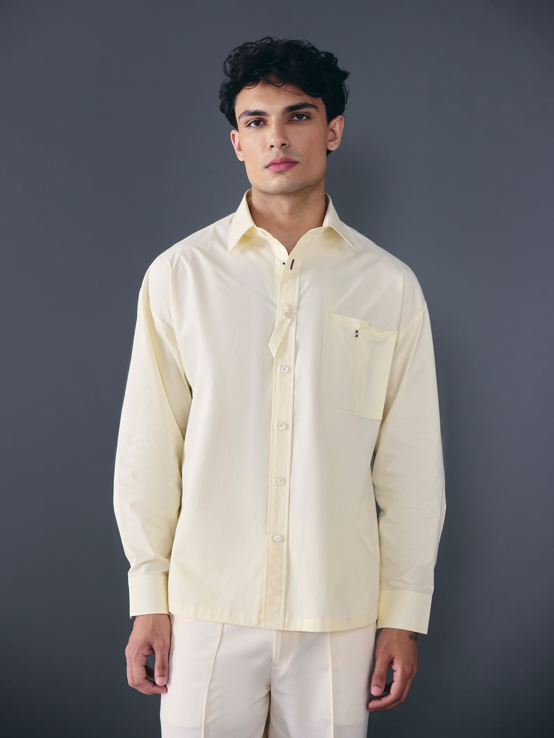 The Trace Shirt - Lemon