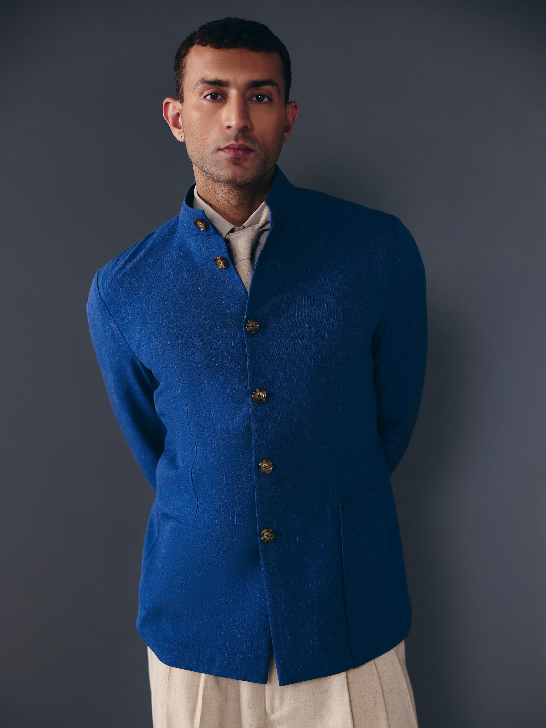 The Align Shacket- Navy Blue
