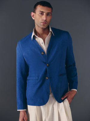 The Cadence Shacket - Blue