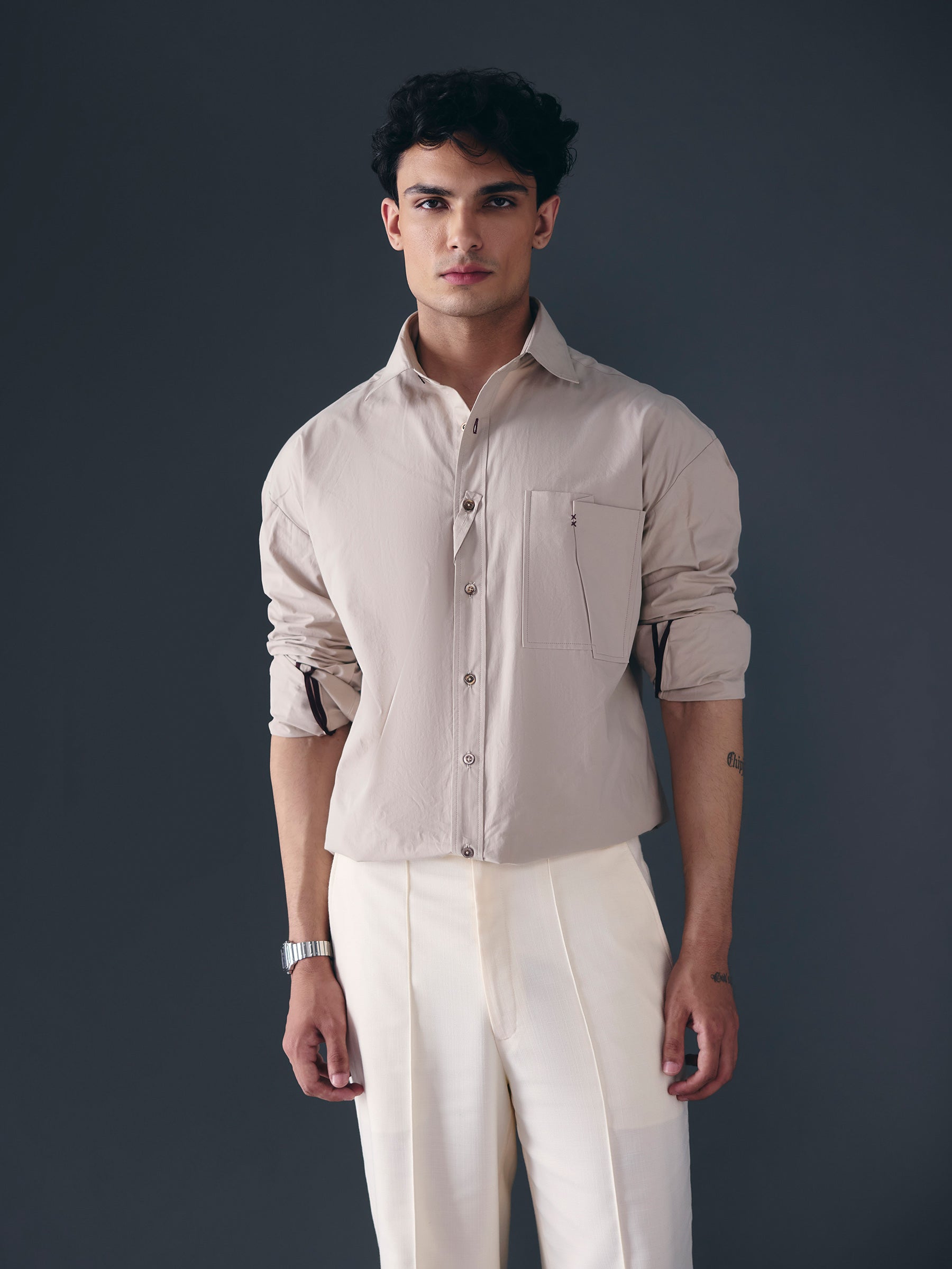 The Trace Shirt - Beige